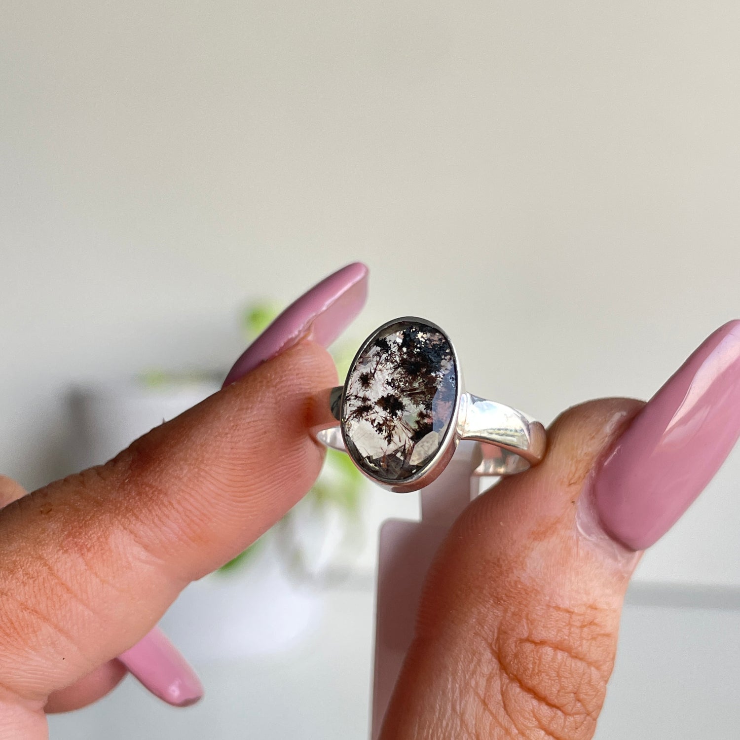 Cacoxenite Oval Ring Sz7.5