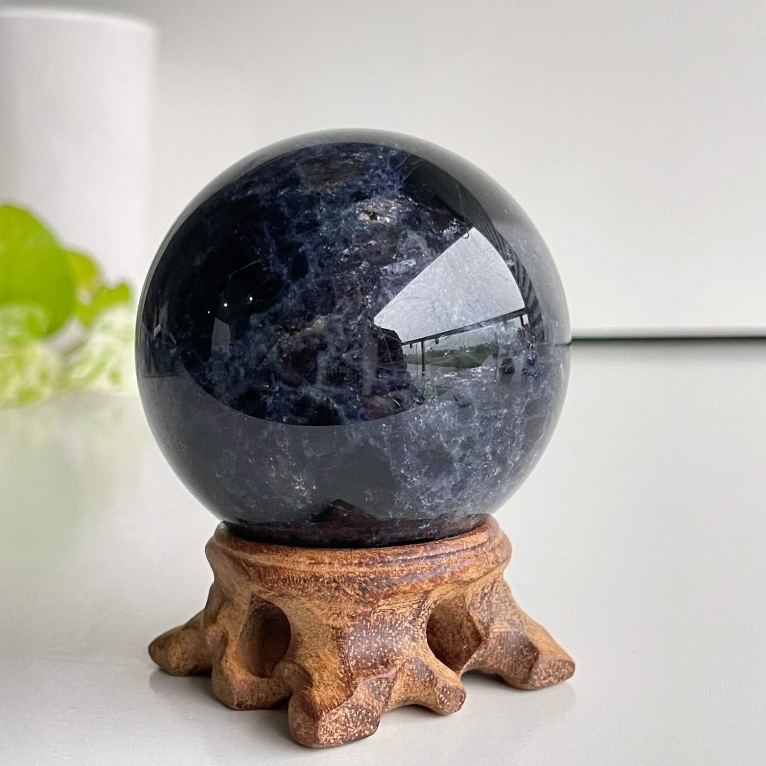 Iolite Sphere - High Quality 6.1cm