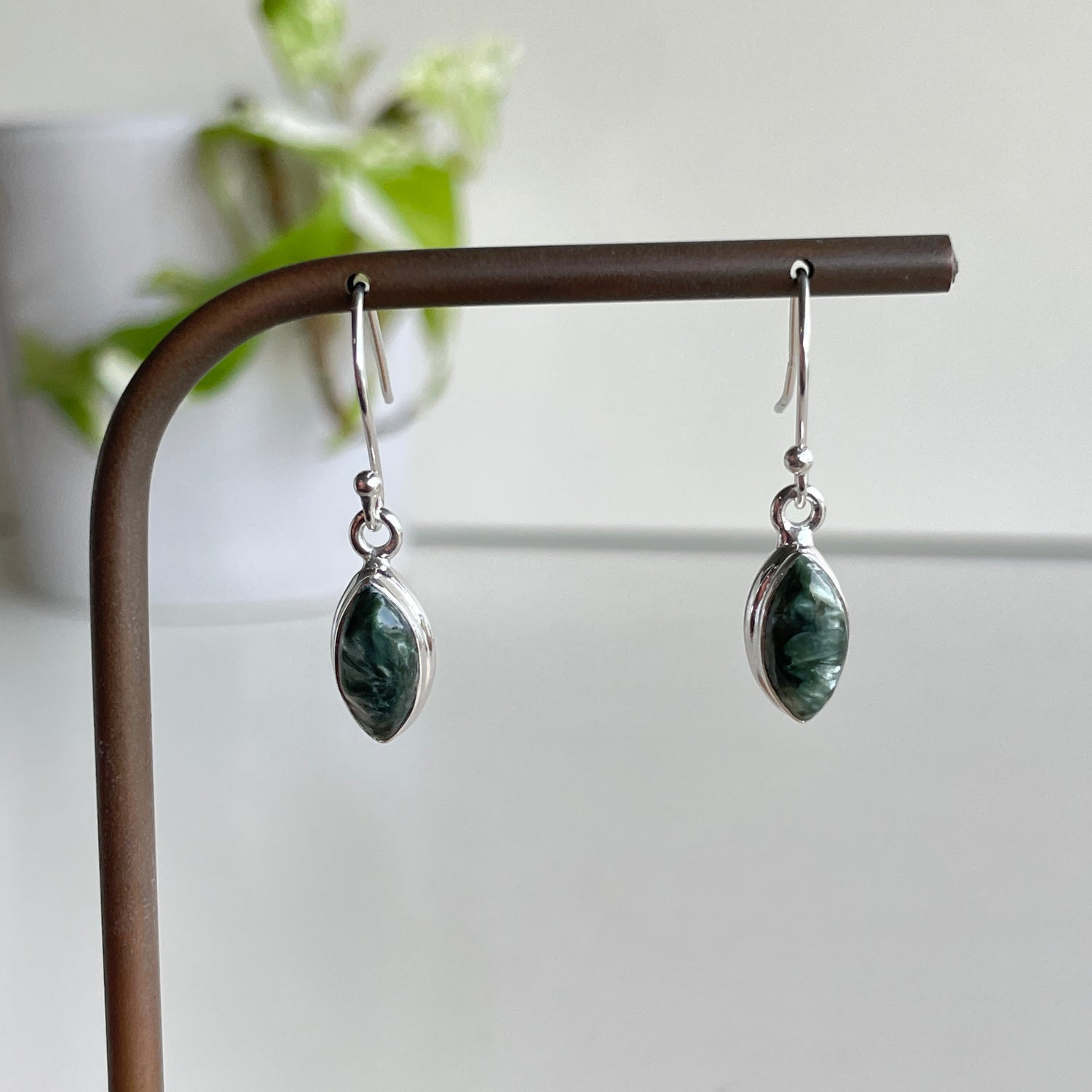 Seraphinite Marquise Earrings