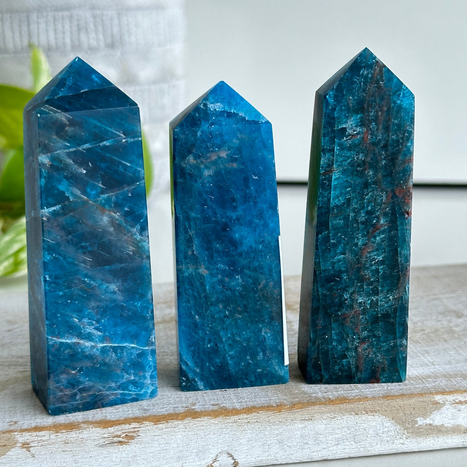 Blue Apatite - High Quality Obelisk Small