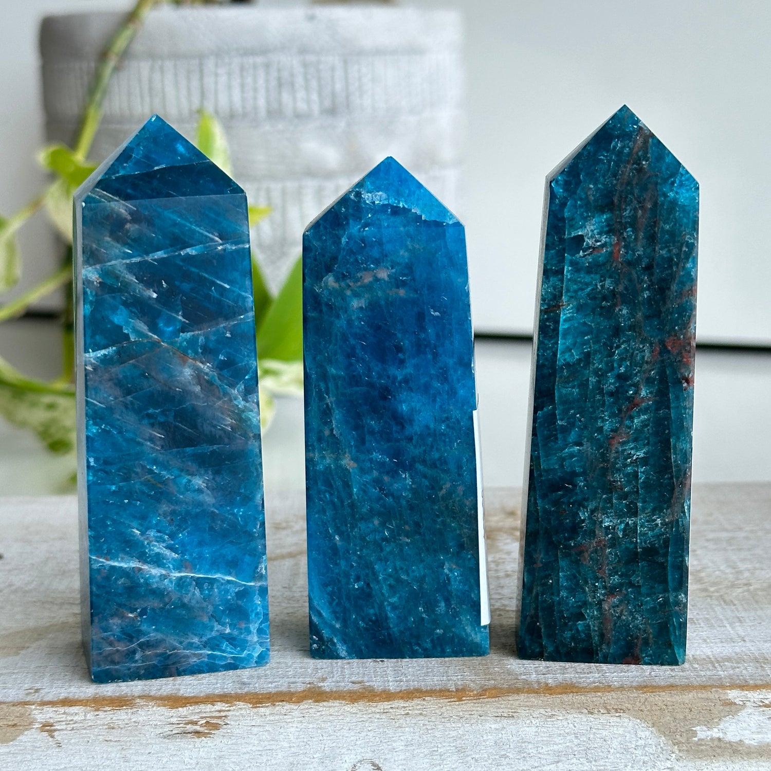 Blue Apatite - High Quality Obelisk Small
