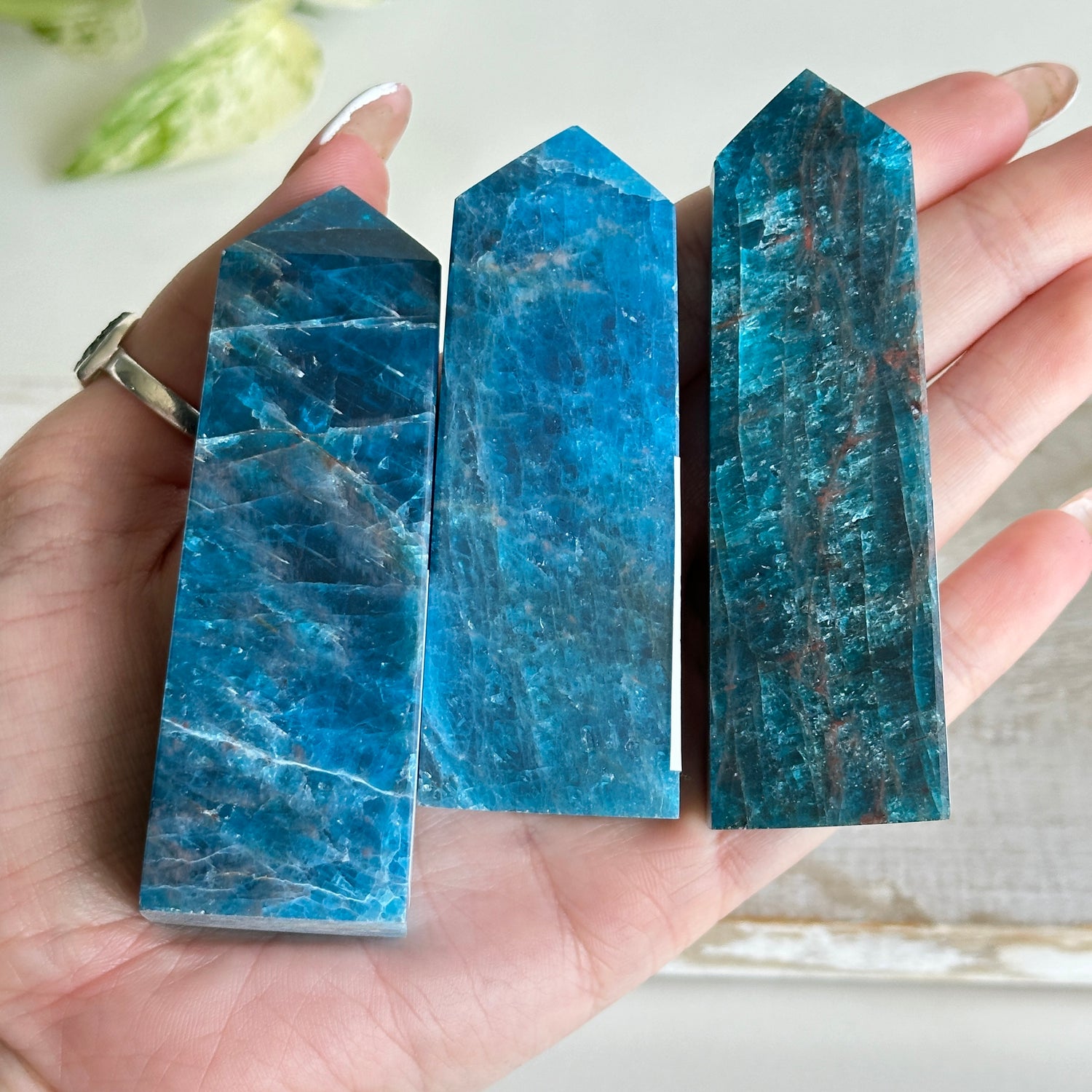 Blue Apatite - High Quality Obelisk Small