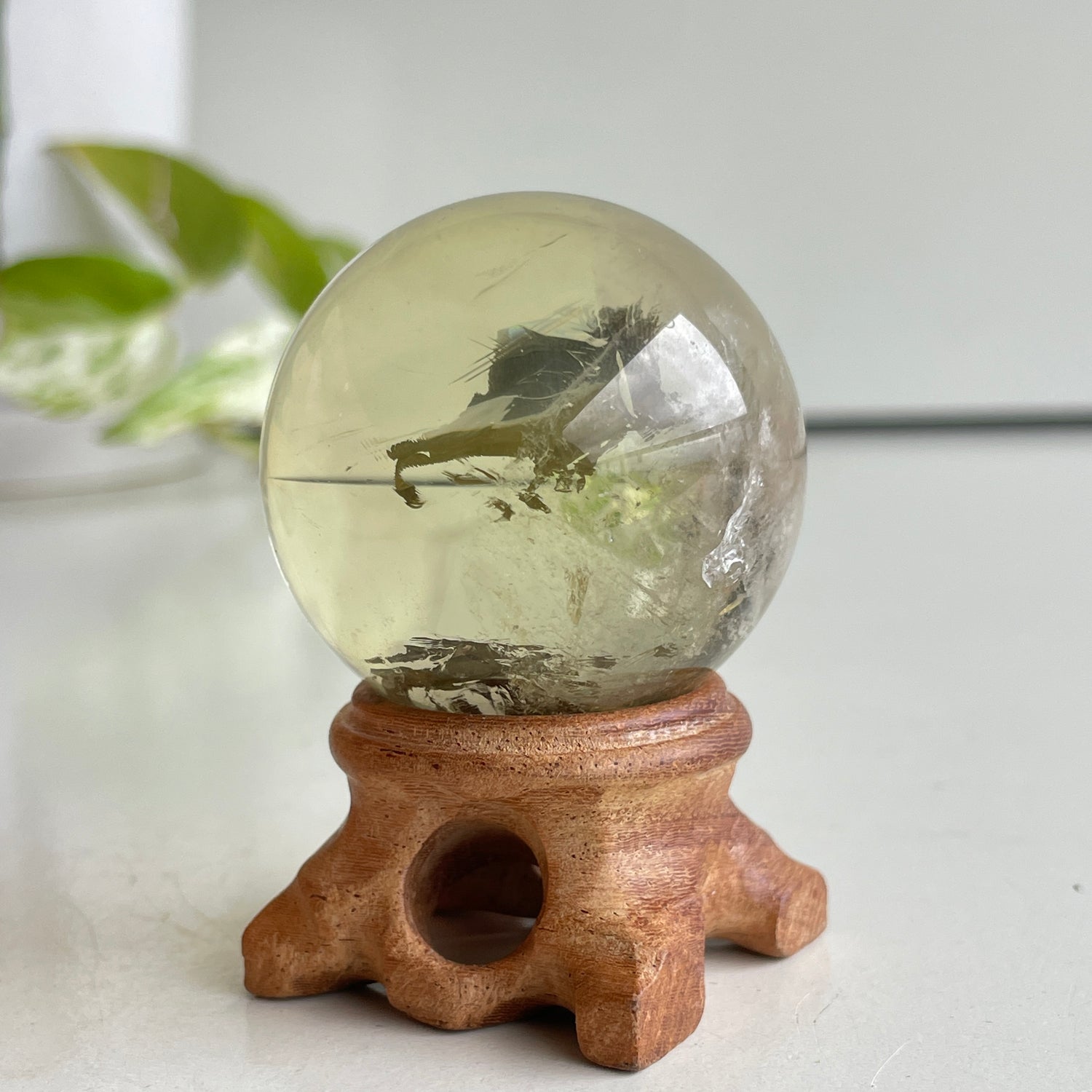 Natural Citrine Sphere 4.4cm