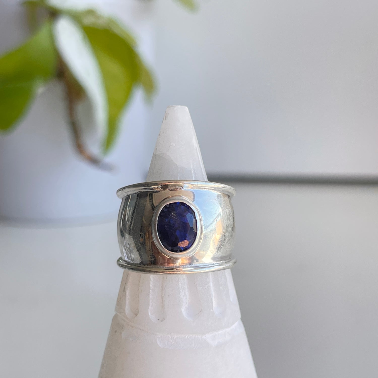 Iolite Oval Ring Sz7