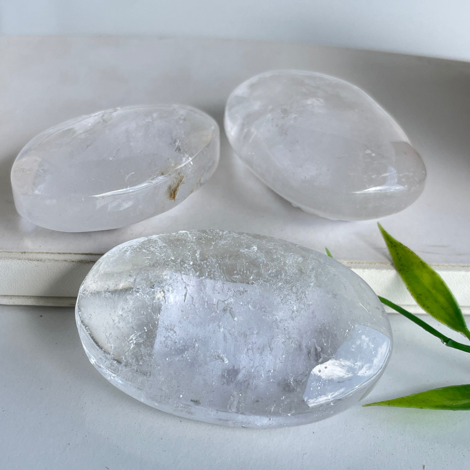 Clear Quartz Palmstone Medium