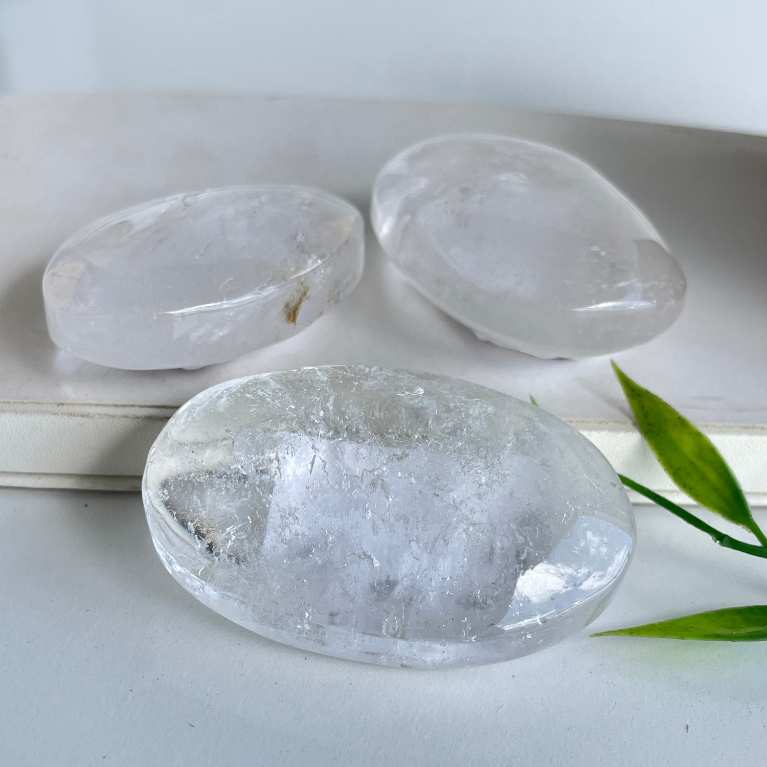 Clear Quartz Palmstone Medium