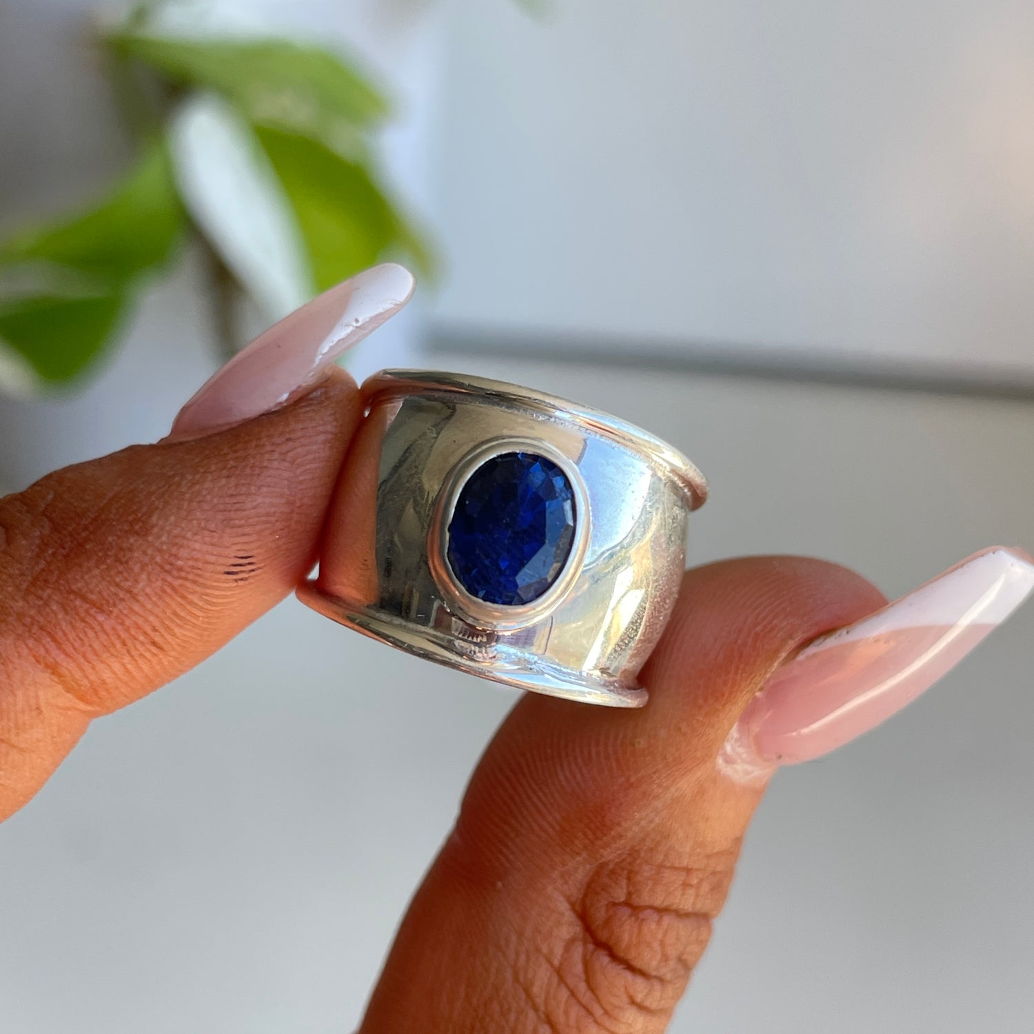 Iolite Oval Ring Sz7