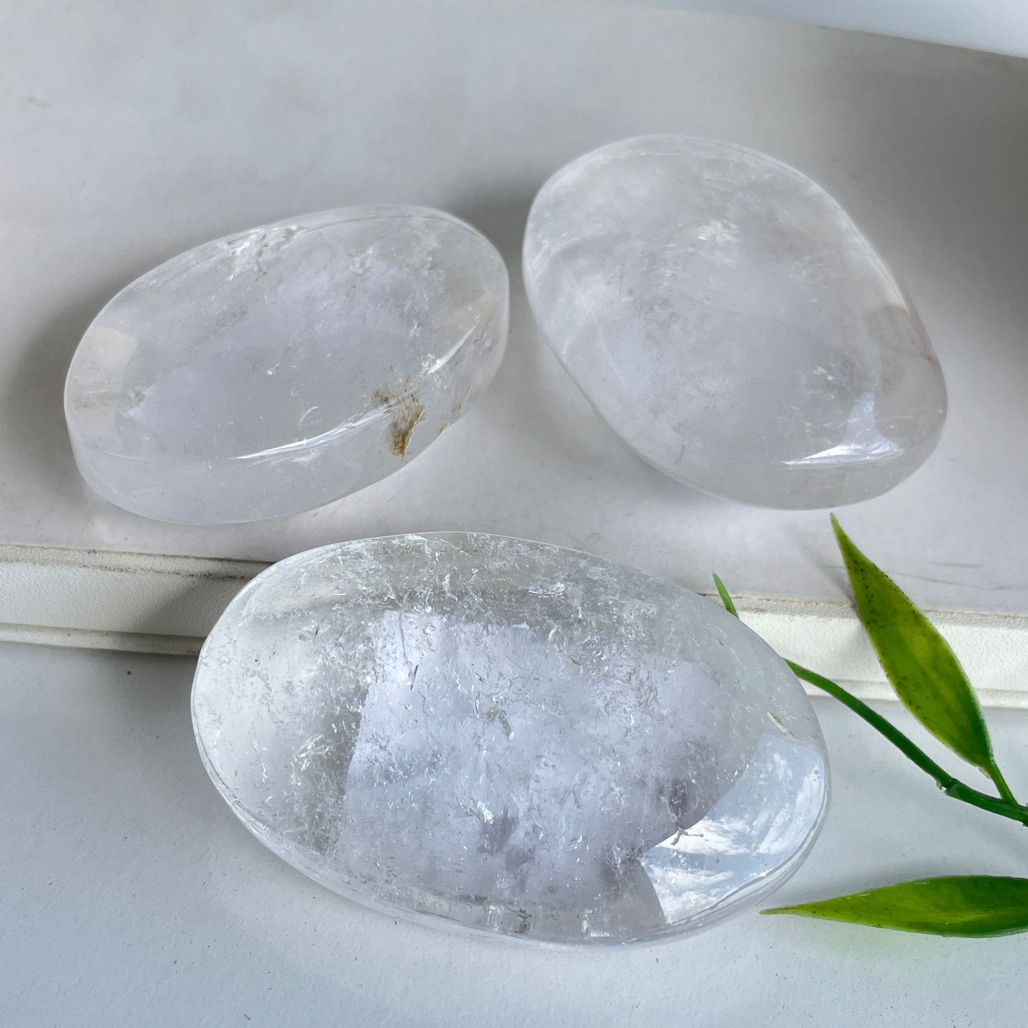 Clear Quartz Palmstone Medium