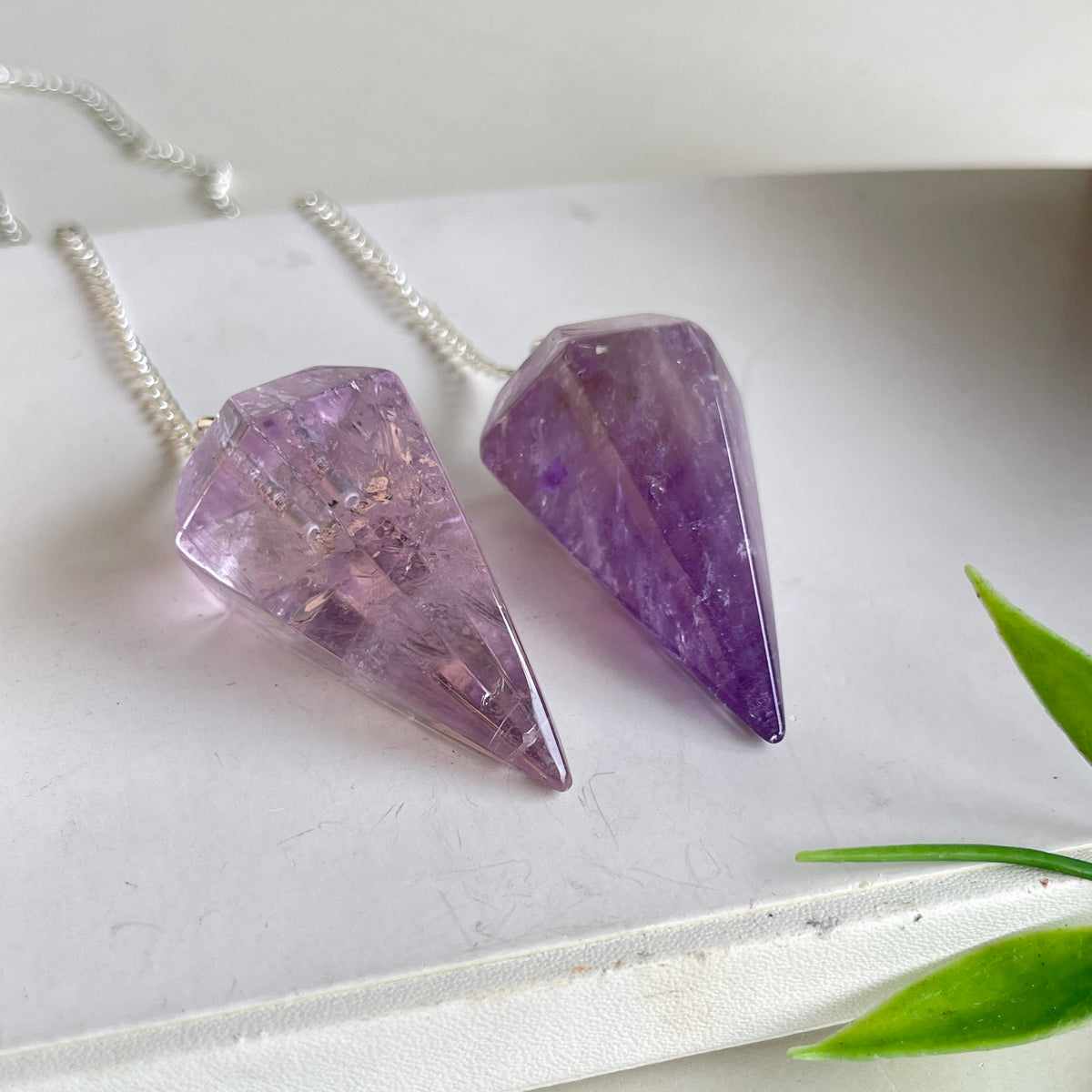Amethyst Faceted Pendulum