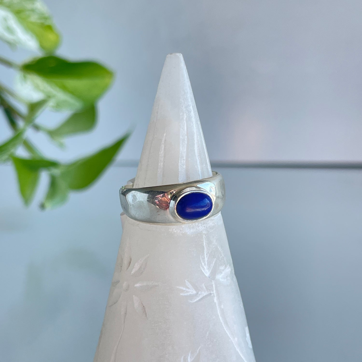 Lapis Lazuli Oval Ring Sz9.5 002