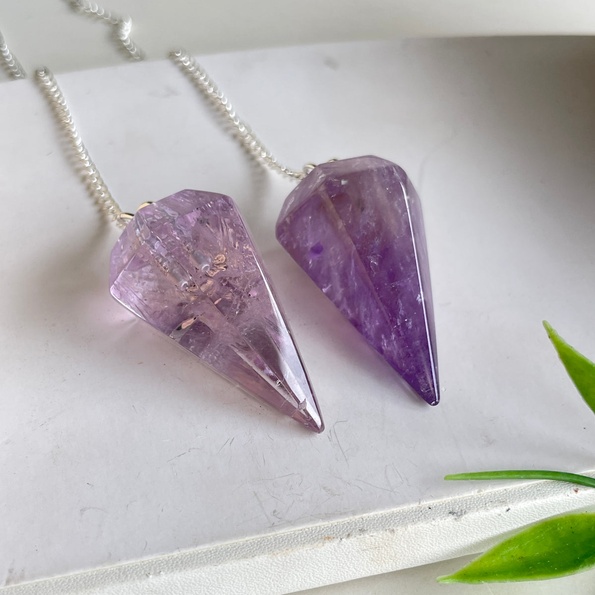 Amethyst Faceted Pendulum