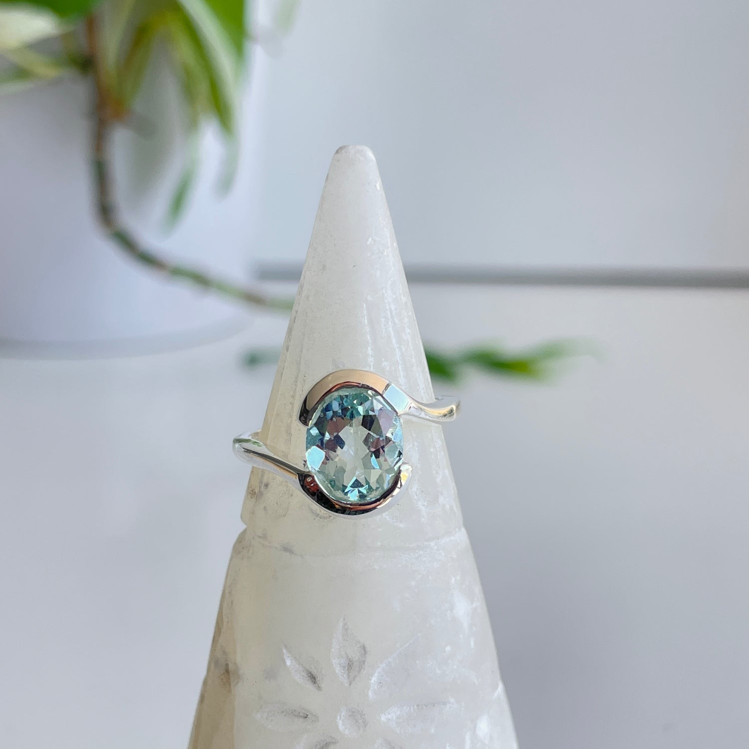 Blue Topaz Oval Ring