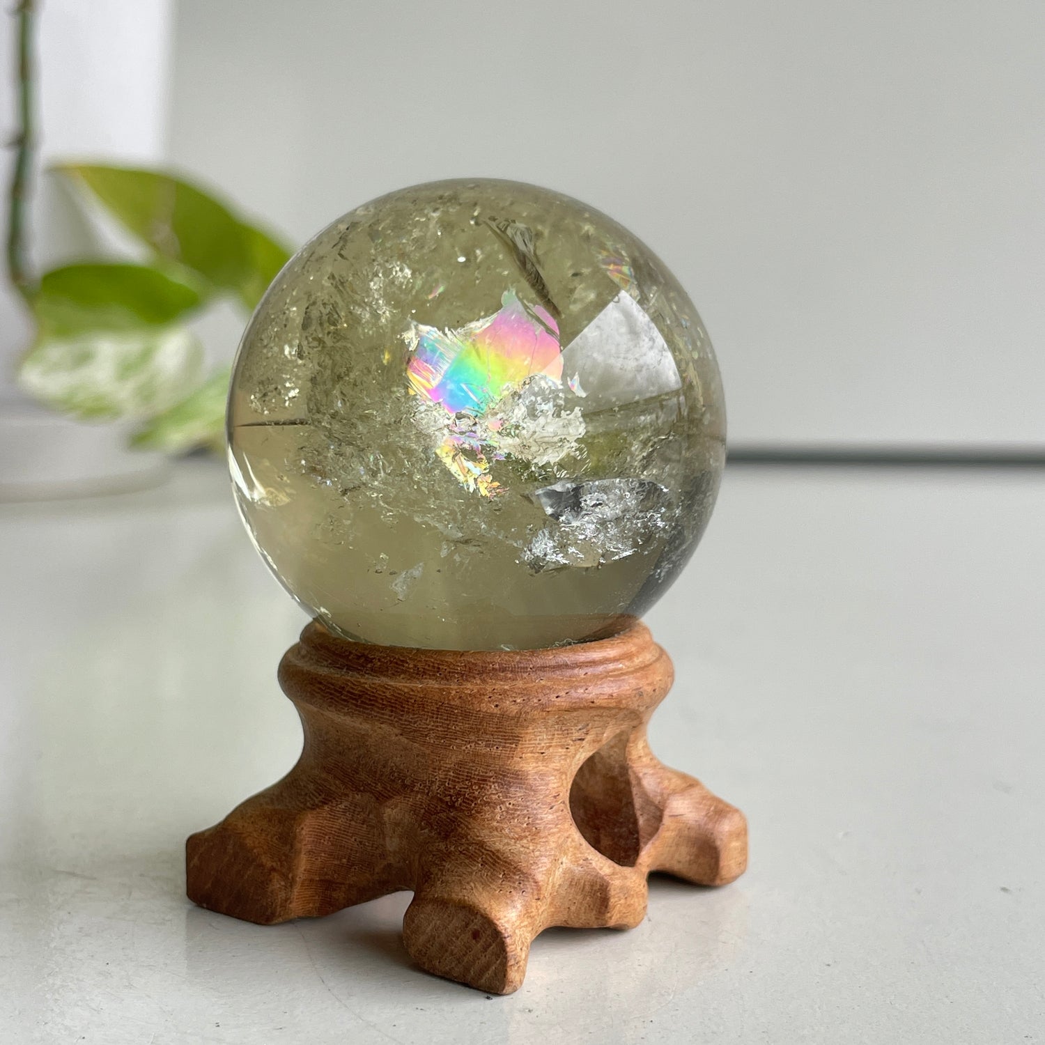 Natural Citrine Sphere 4.3cm