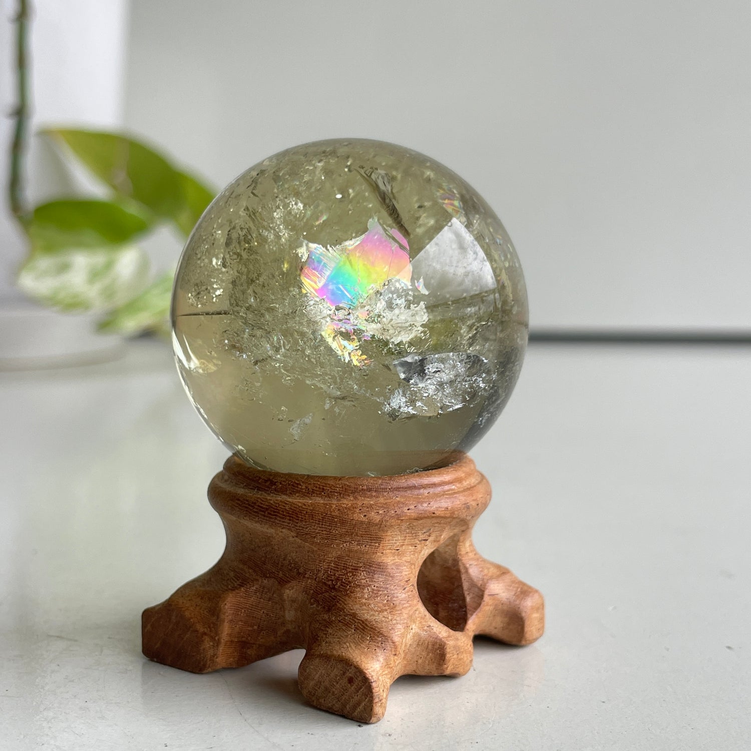 Natural Citrine Sphere 4.3cm