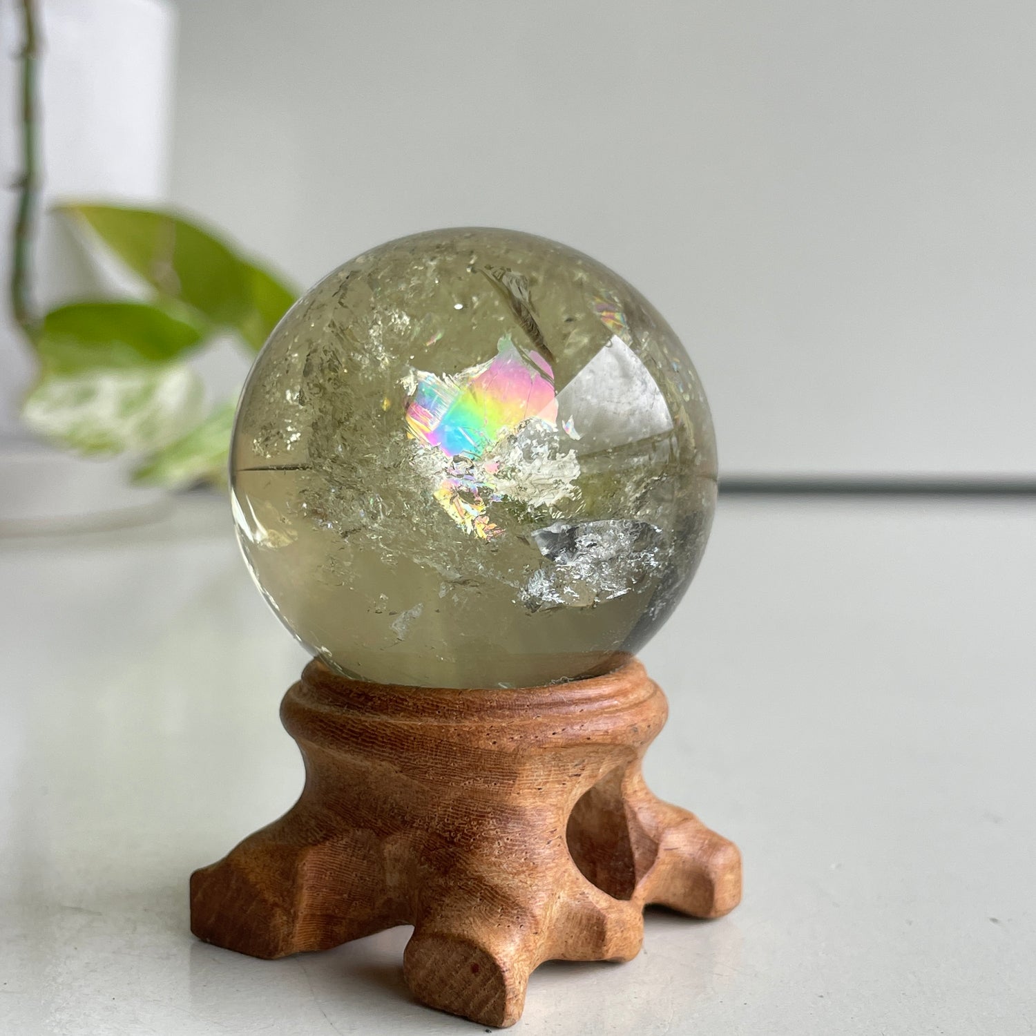 Natural Citrine Sphere 4.3cm