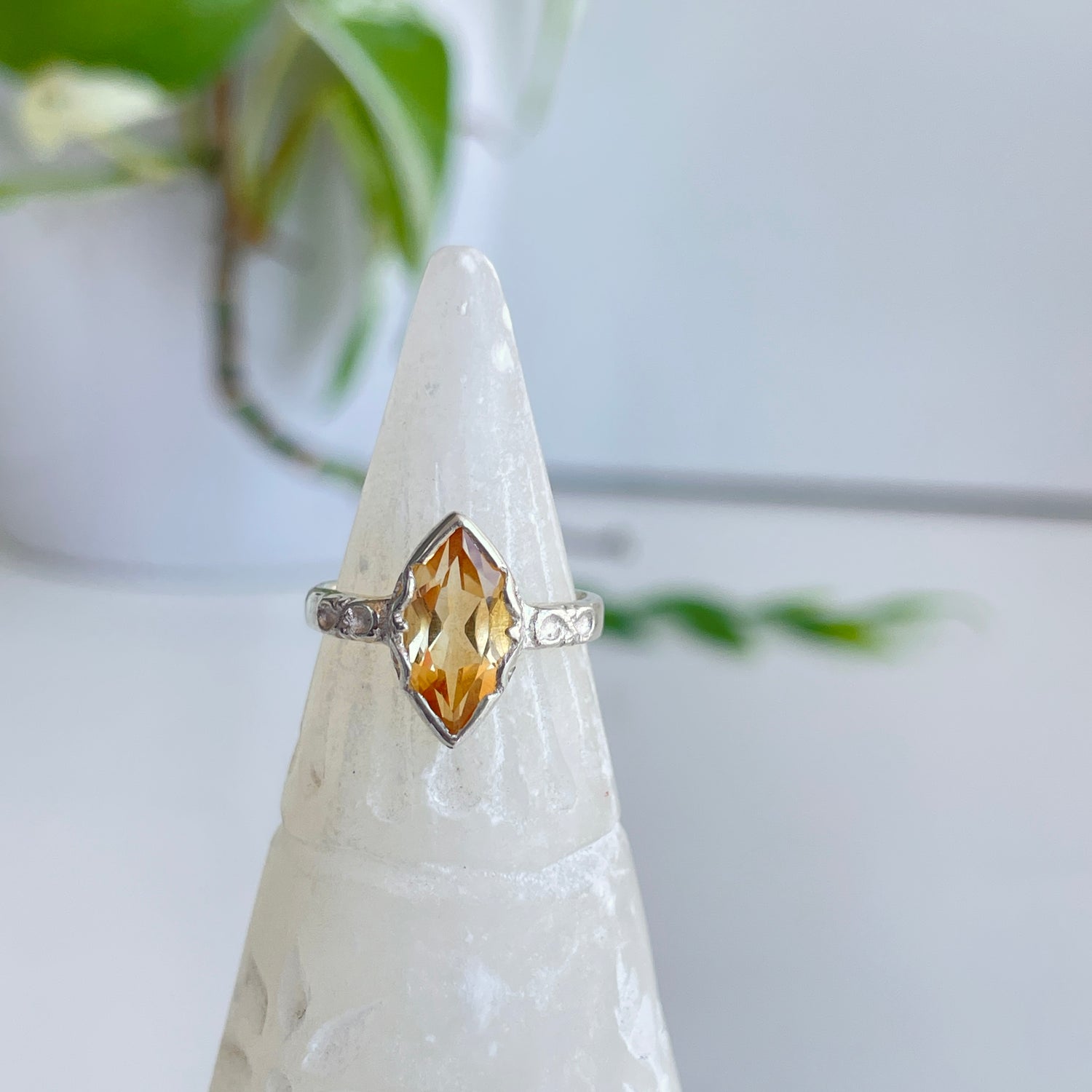 Citrine Marquise Ring Sz4.5