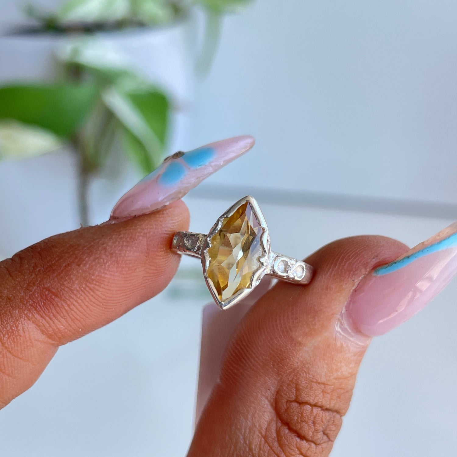 Citrine Marquise Ring Sz4.5