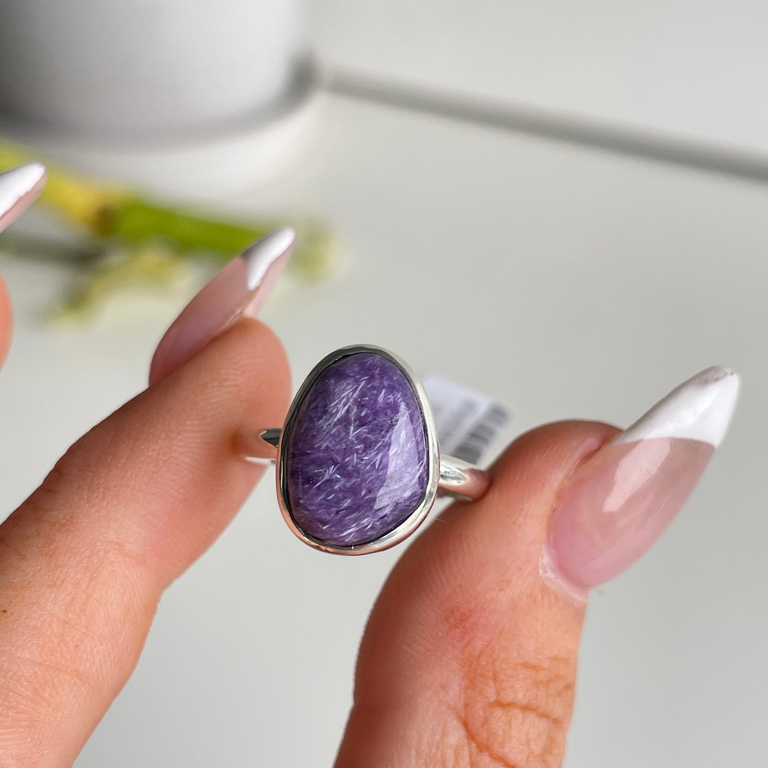 Charoite Oval Ring Sz8