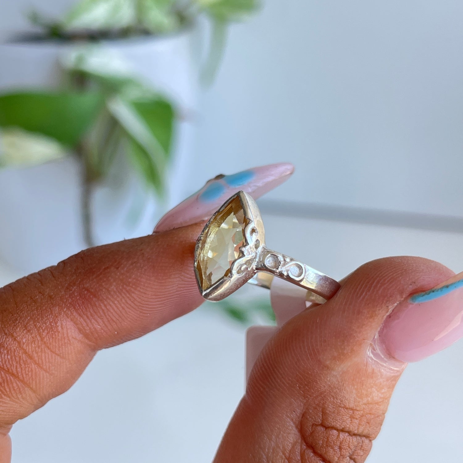 Citrine Marquise Ring Sz4.5