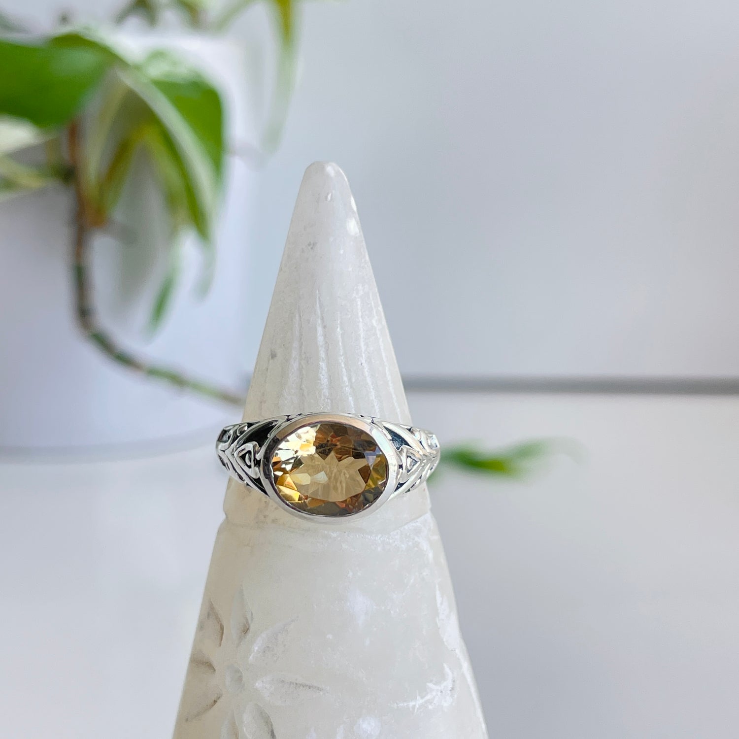 Citrine Oval Ring