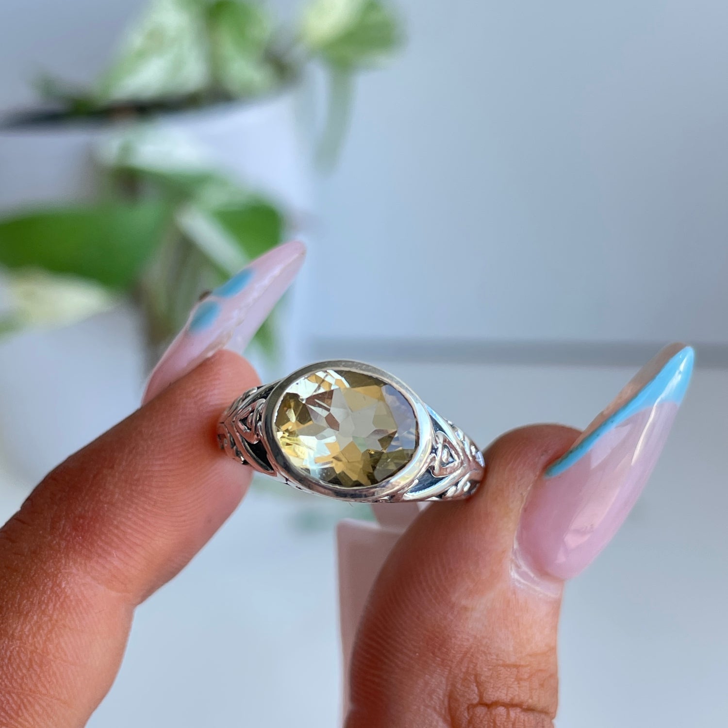 Citrine Oval Ring
