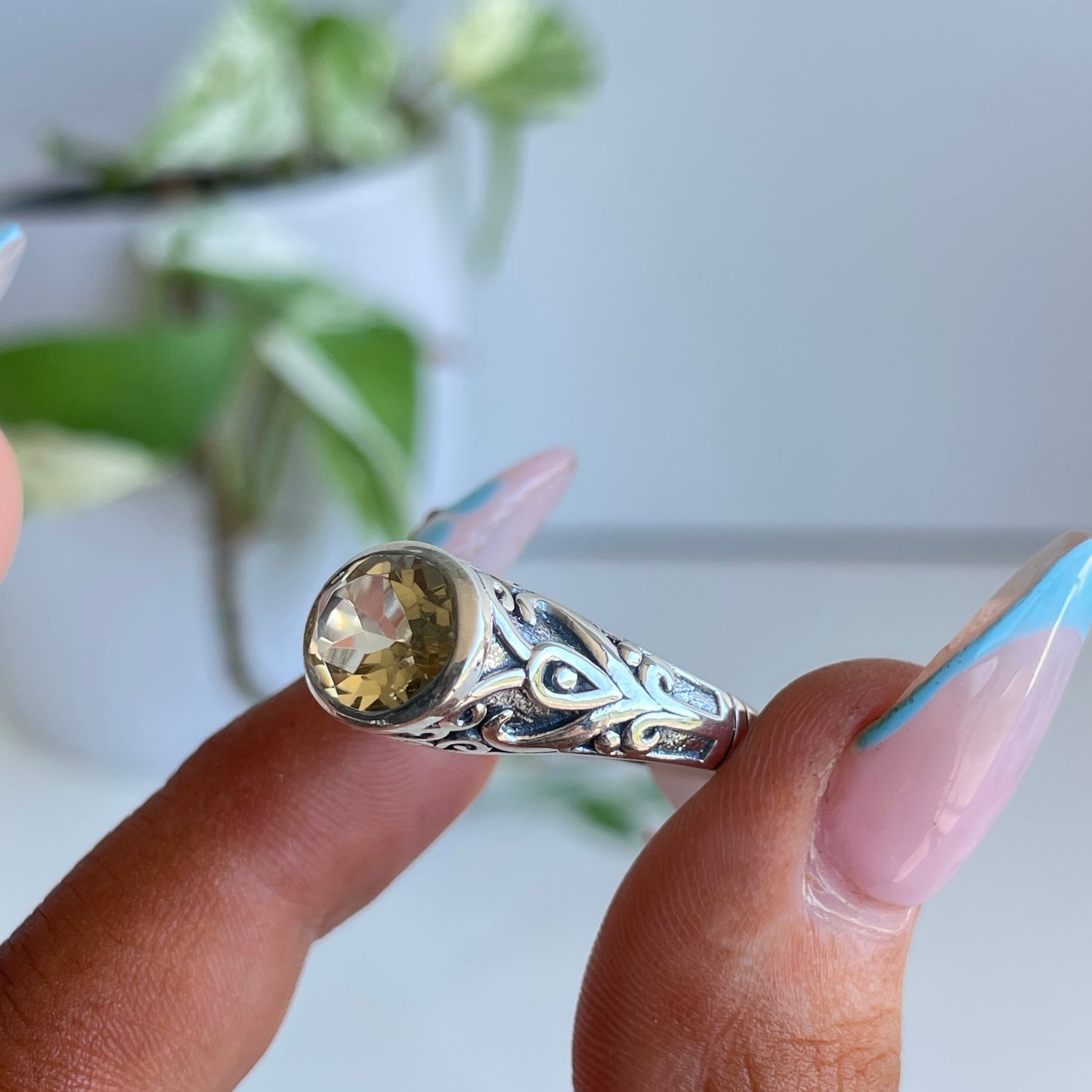 Citrine Oval Ring
