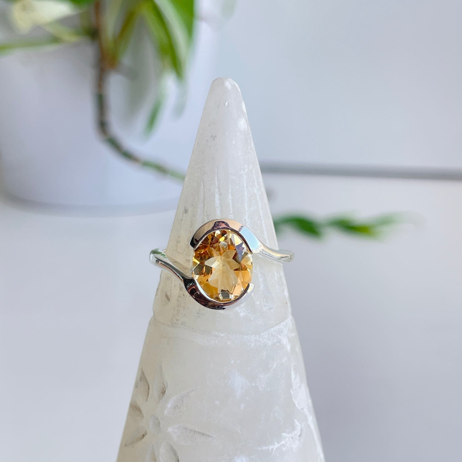Citrine Oval Ring
