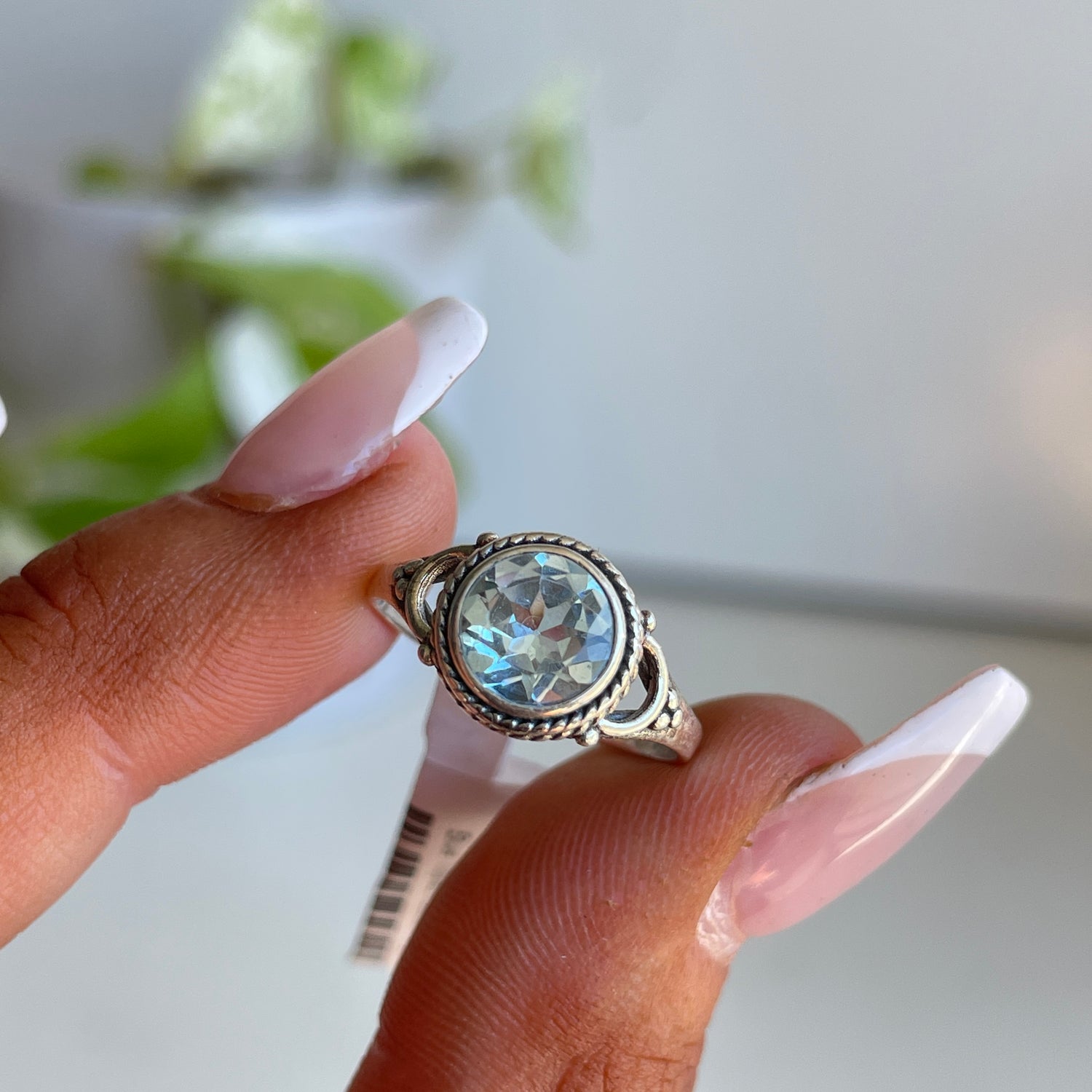 Blue Topaz Round Ring
