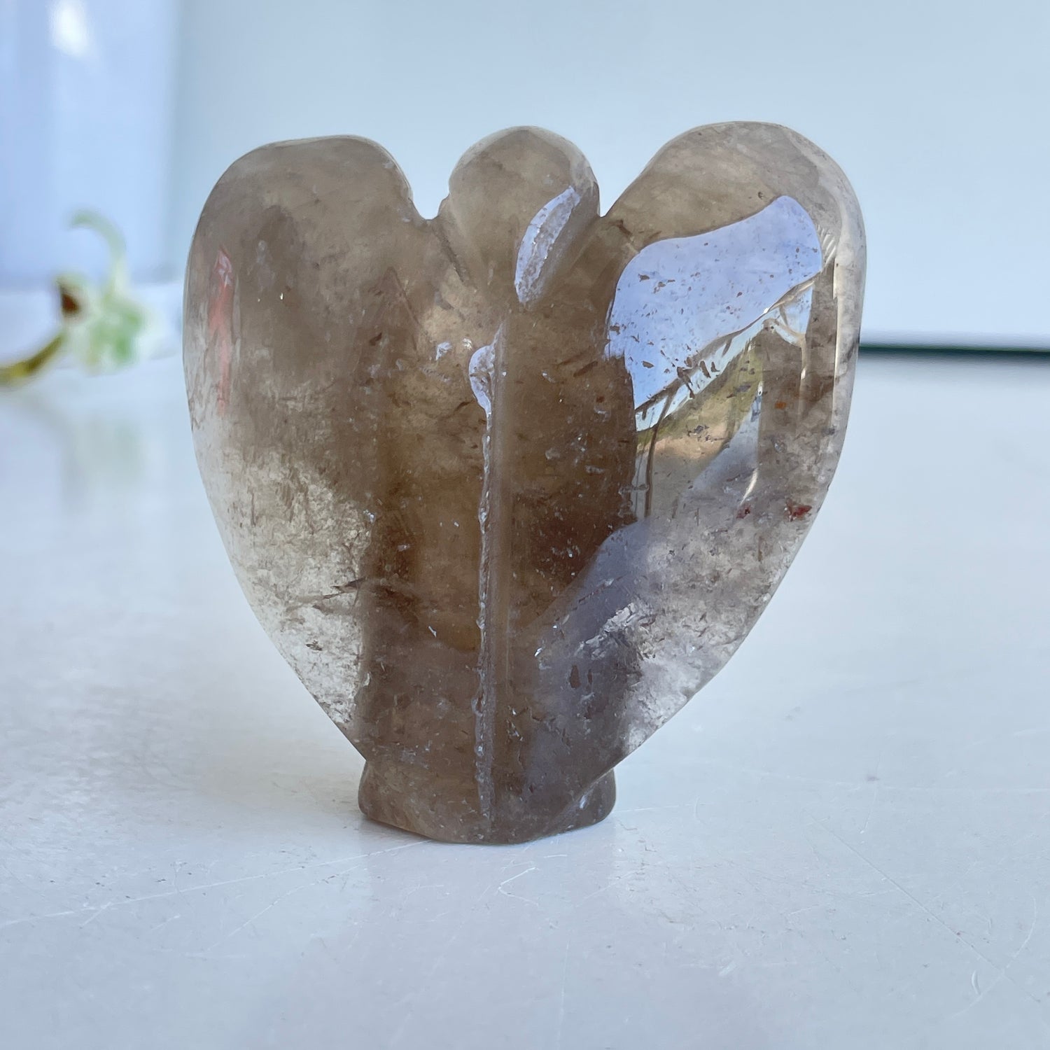 Smoky Quartz Angel 6cm