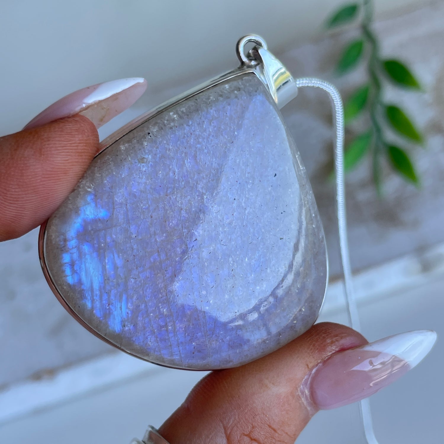 Moonstone Teardrop Pendant