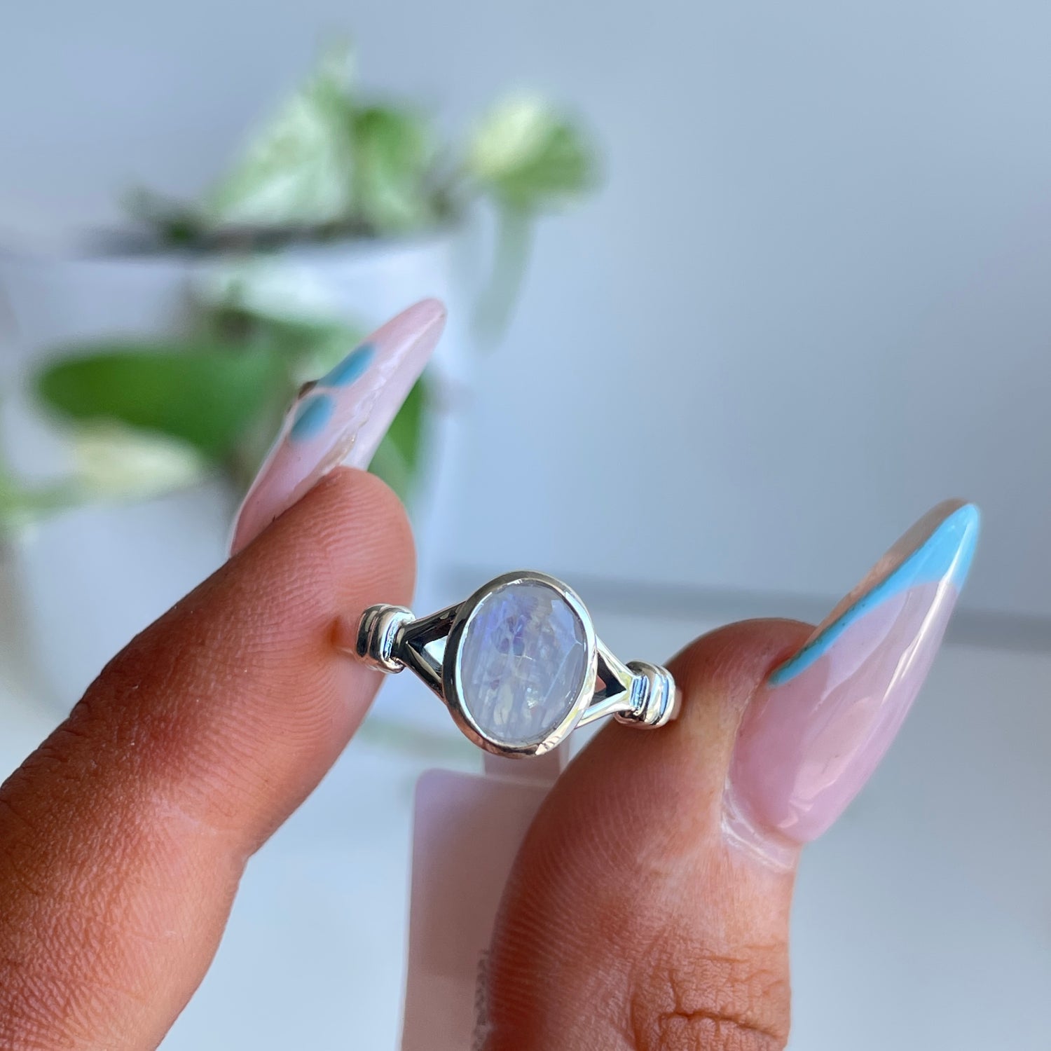 Moonstone Oval Ring
