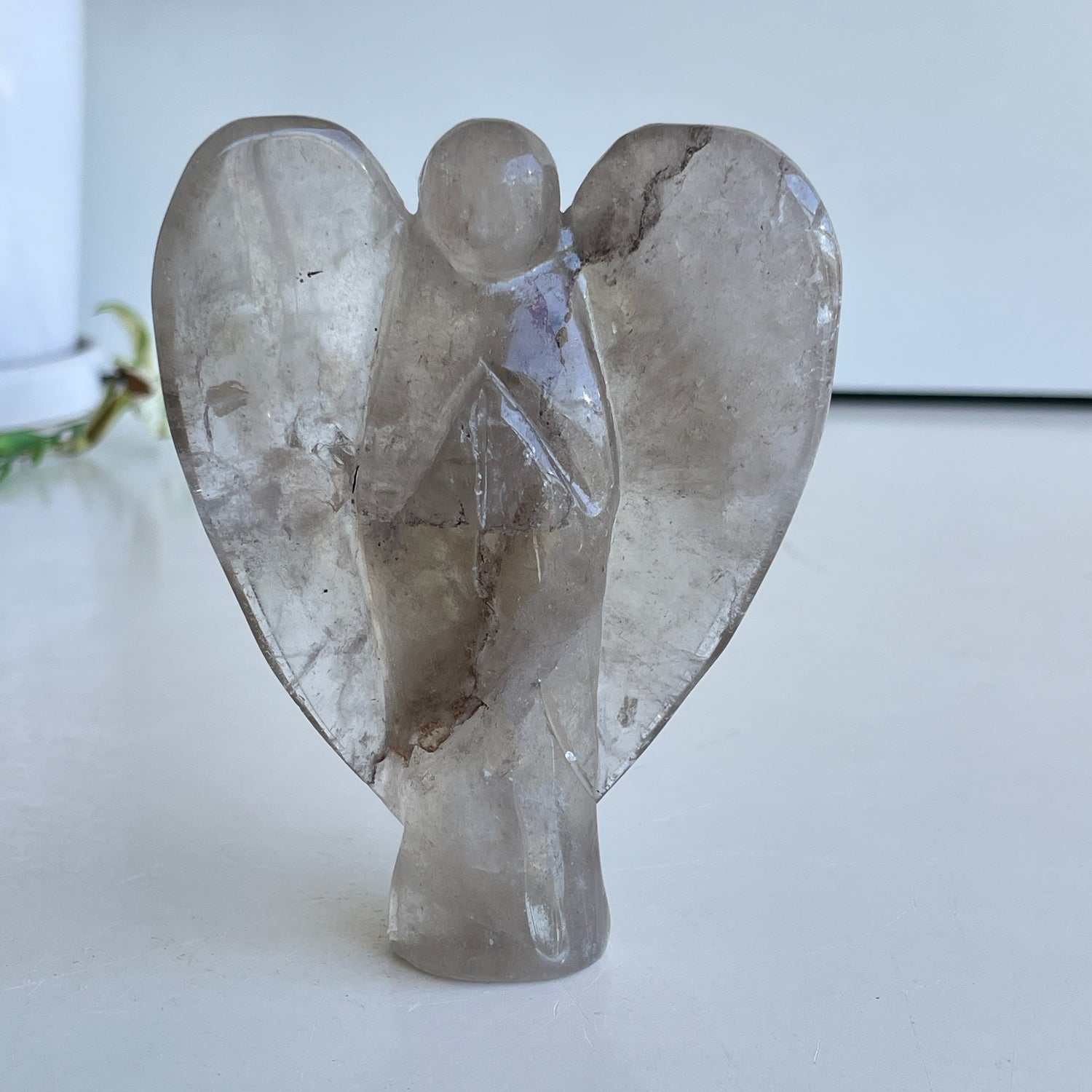 Smoky Quartz Angel 10.6cm