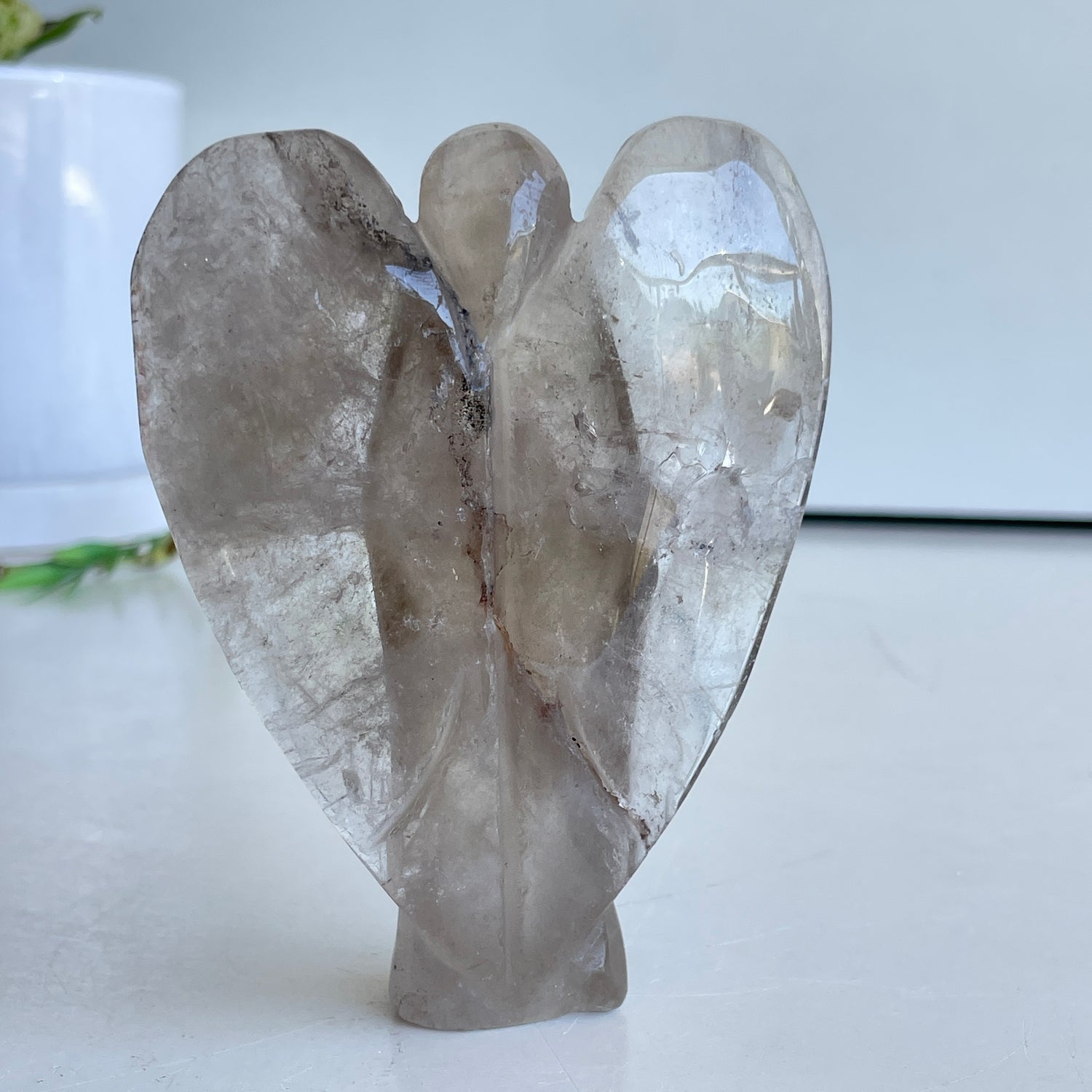 Smoky Quartz Angel 10.6cm