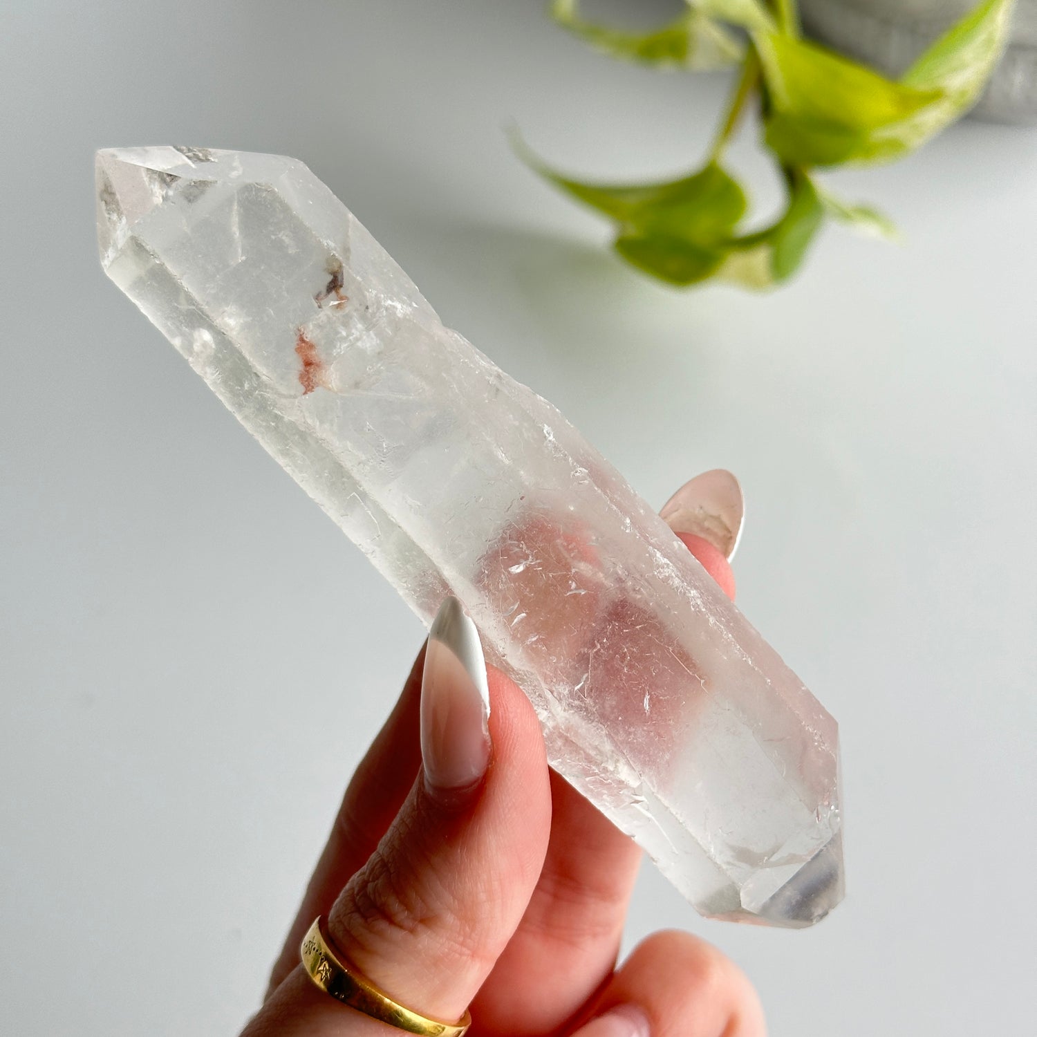Clear Quartz Natural Double Terminator 11.6cm