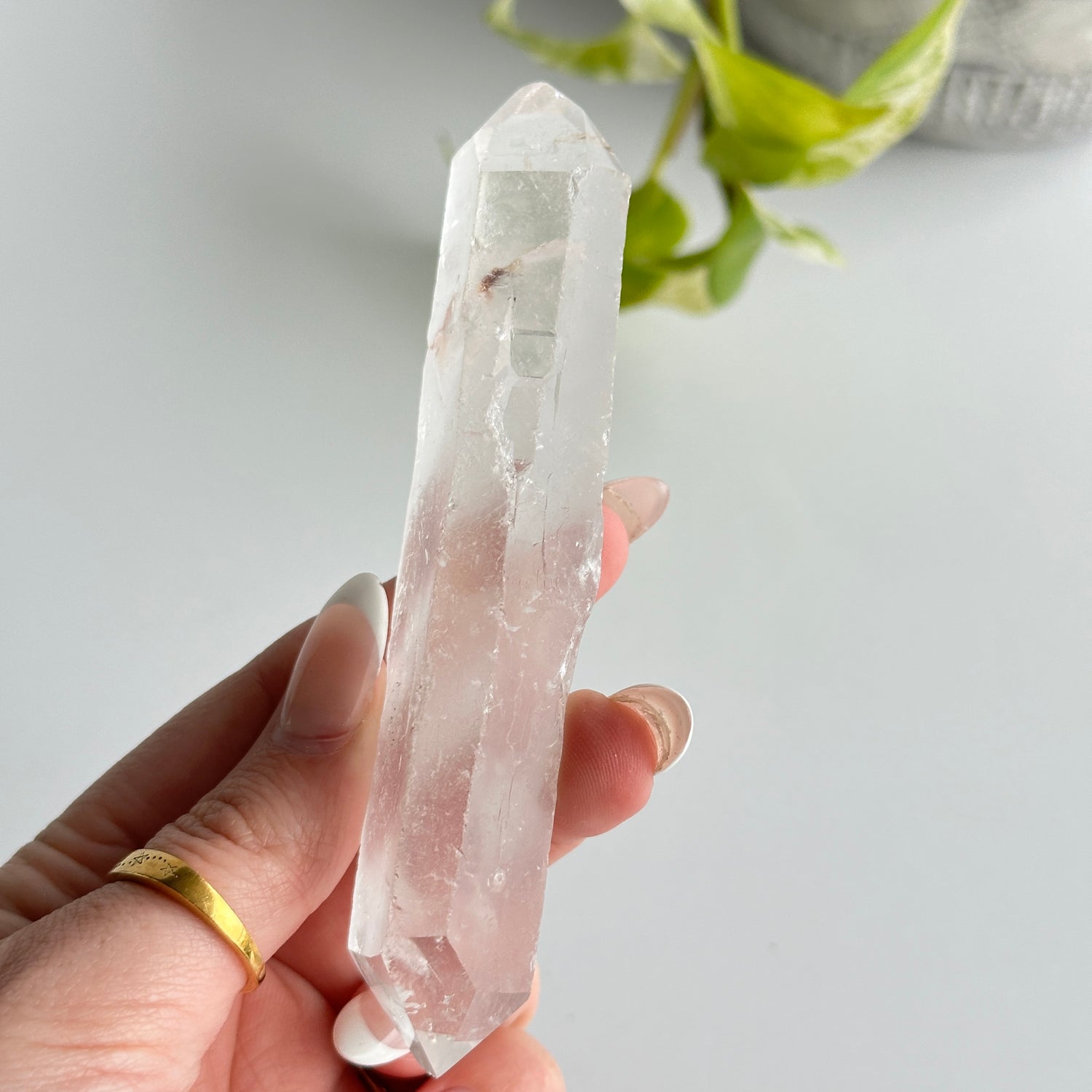 Clear Quartz Natural Double Terminator 11.6cm
