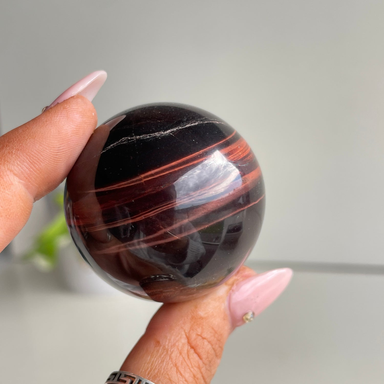 Red Tigers Eye Sphere 4 -4.5cm
