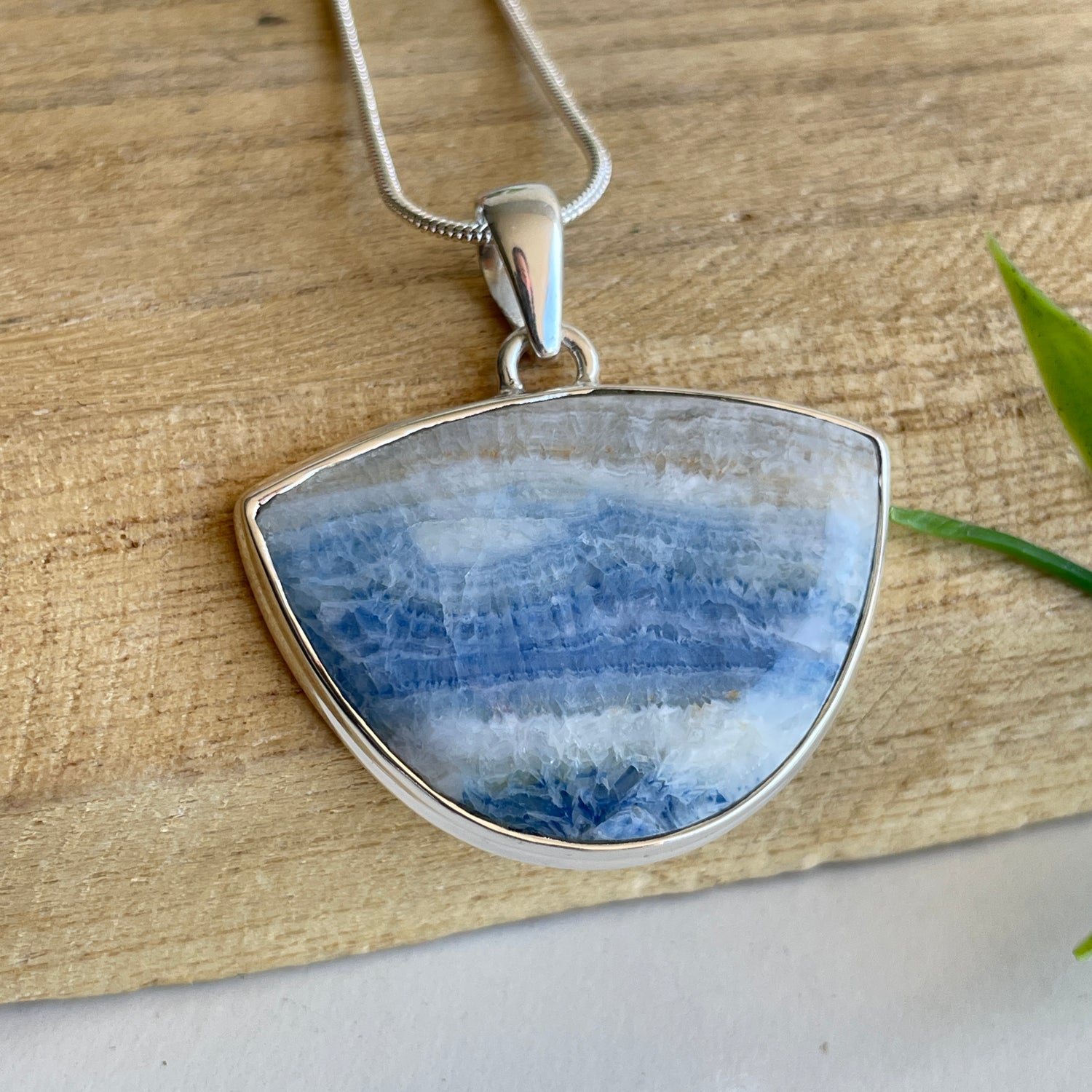 Blue Scheelite Pendant