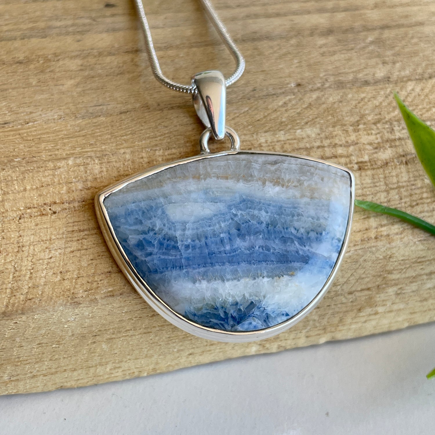 Blue Scheelite Pendant
