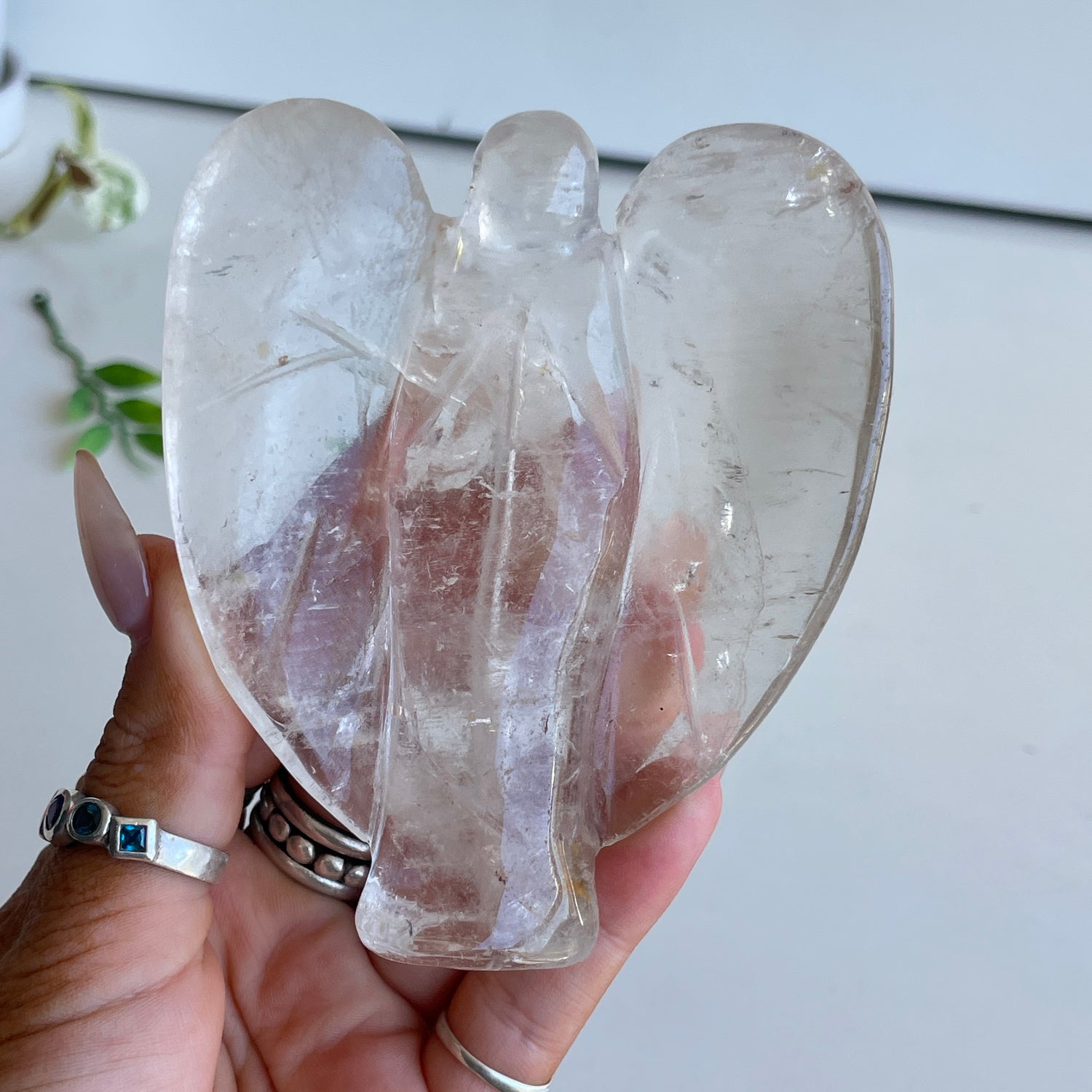 Smoky Quartz Angel 9.7cm