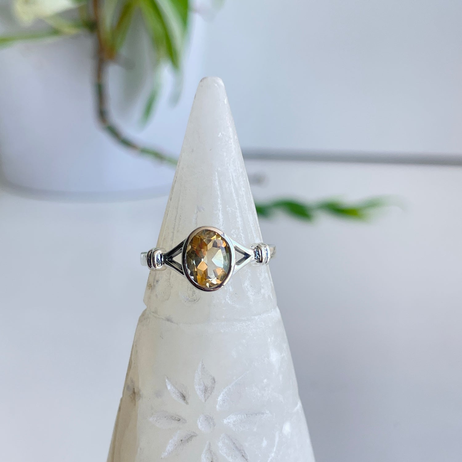 Citrine Oval Ring