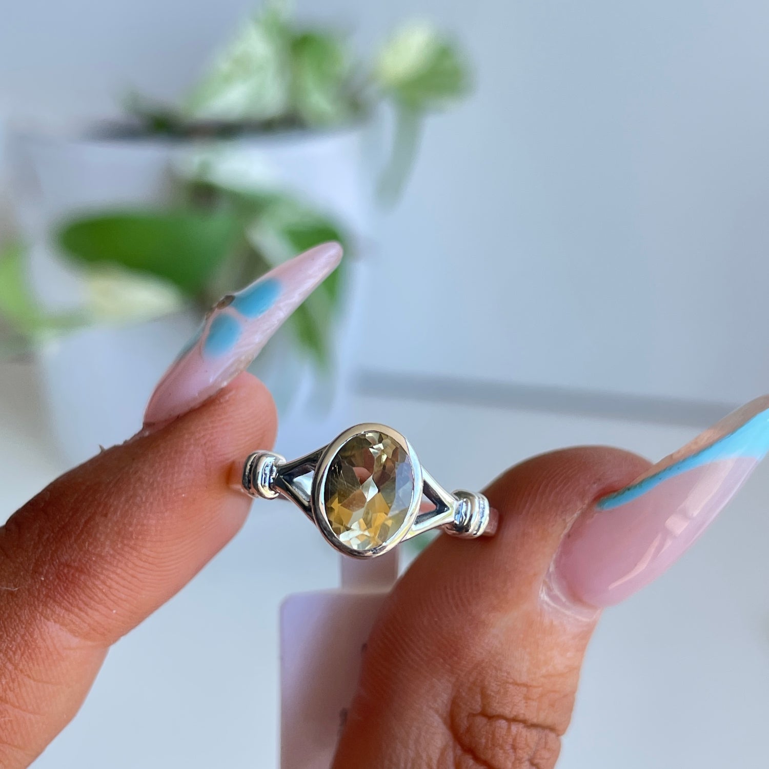 Citrine Oval Ring