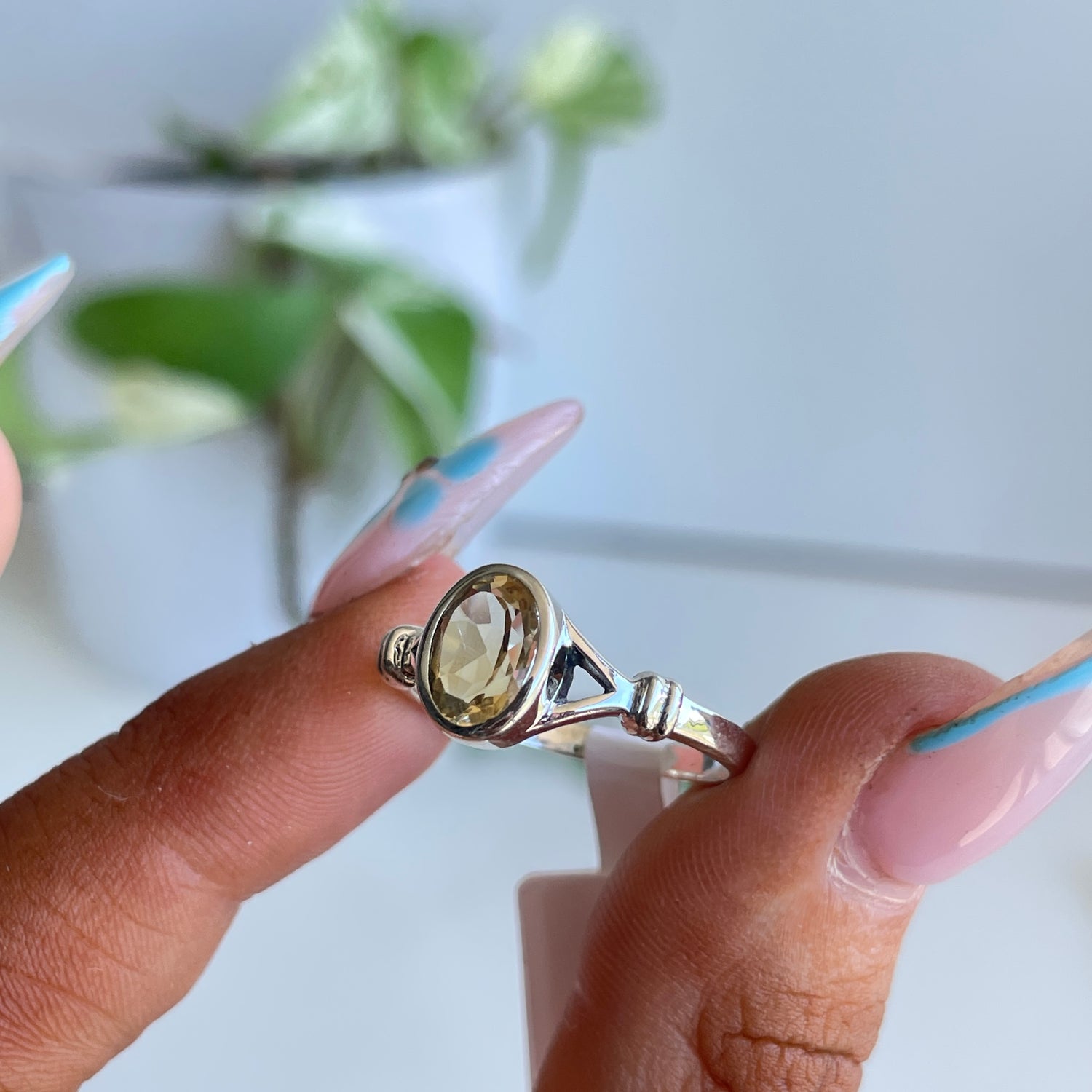 Citrine Oval Ring
