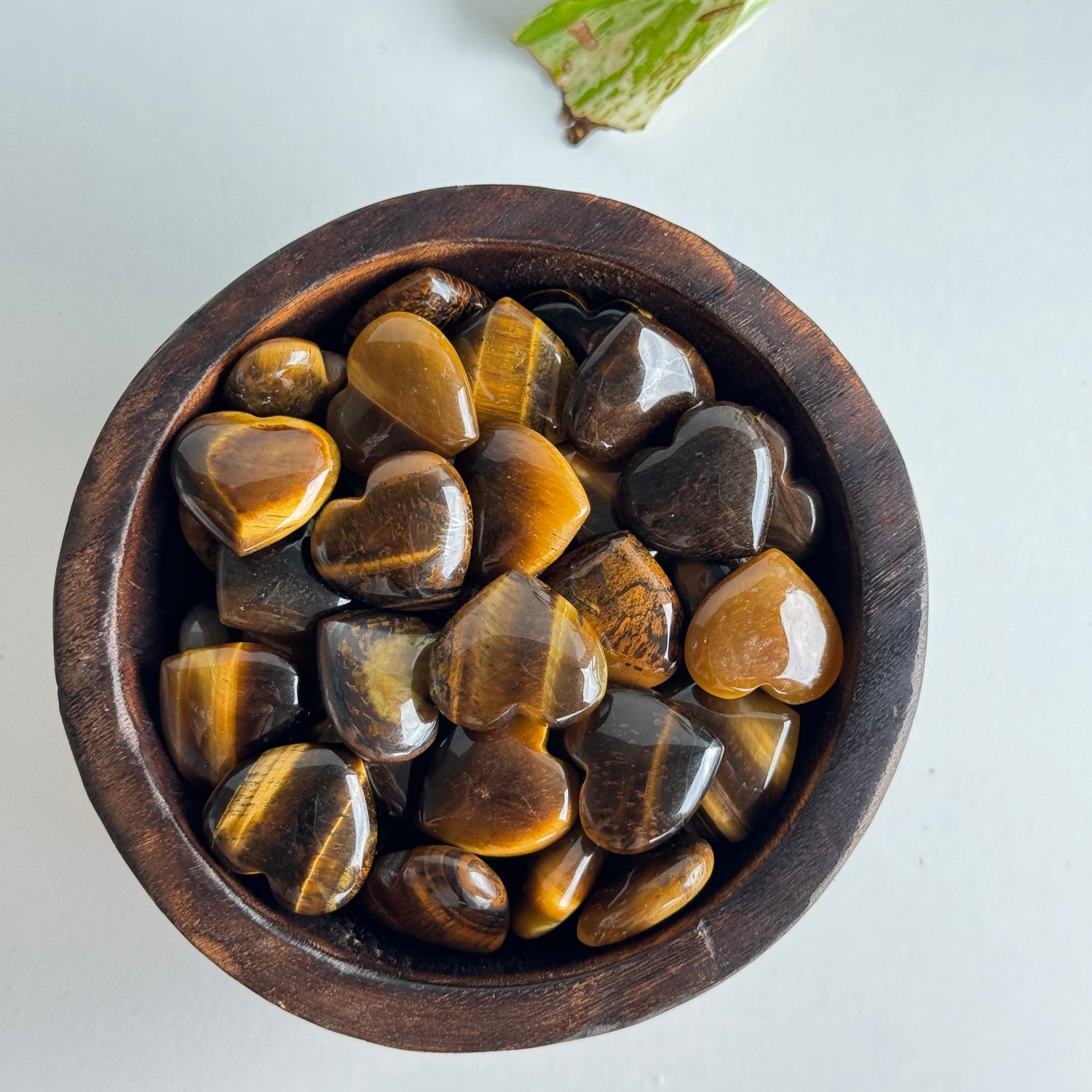 Tigers Eye Mini Heart 2cm