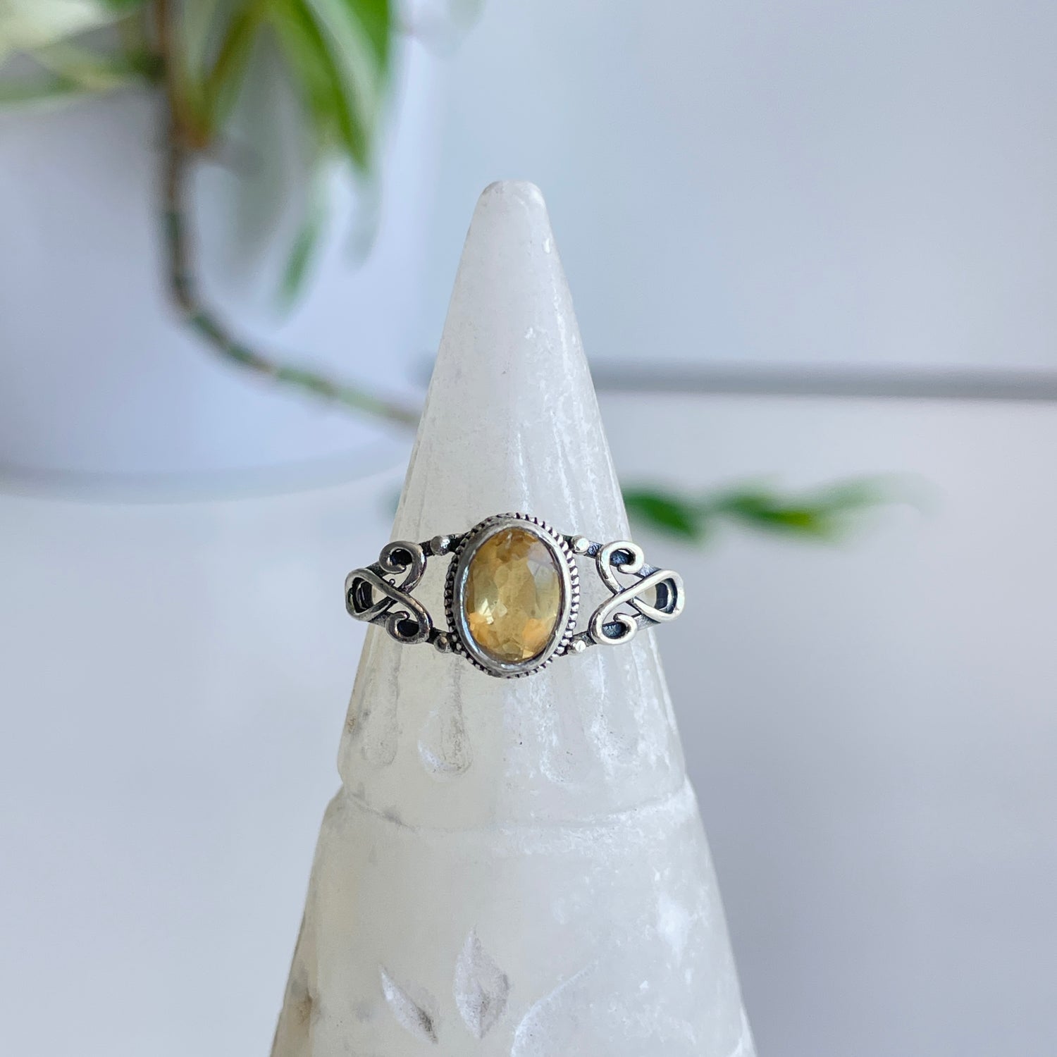 Citrine Oval Ring Sz6.5