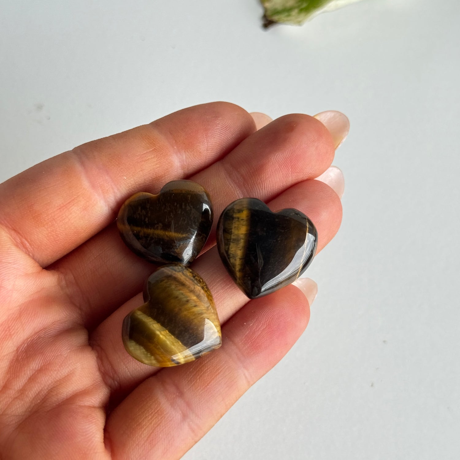 Tigers Eye Mini Heart 2cm