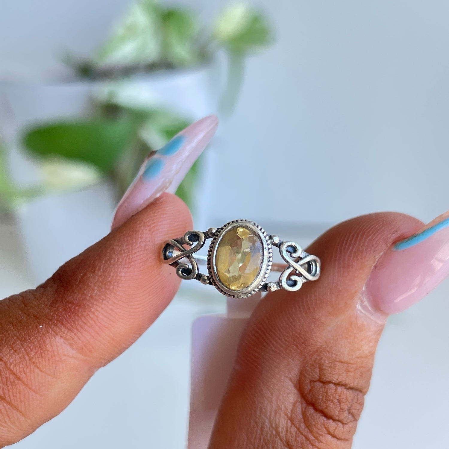 Citrine Oval Ring Sz6.5