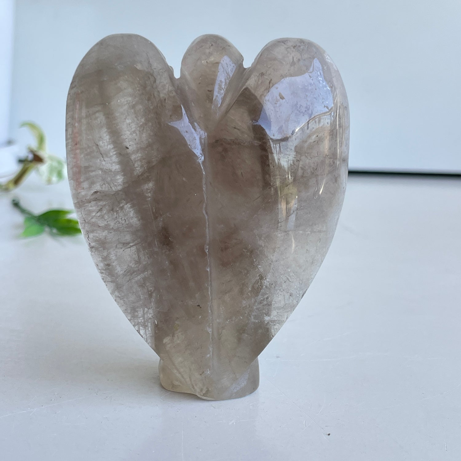 Smoky Quartz Angel 9.2cm