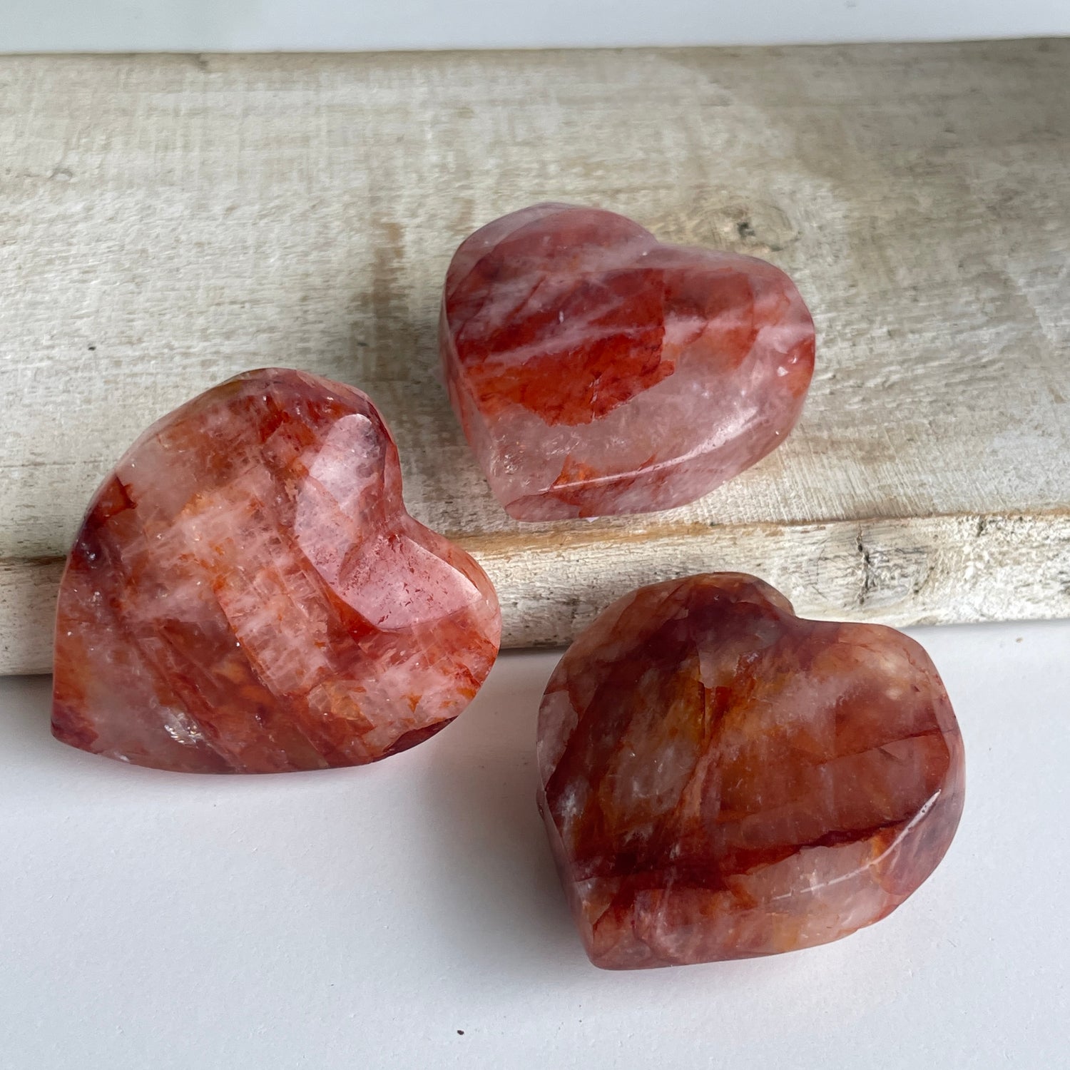 Fire Quartz Heart Small