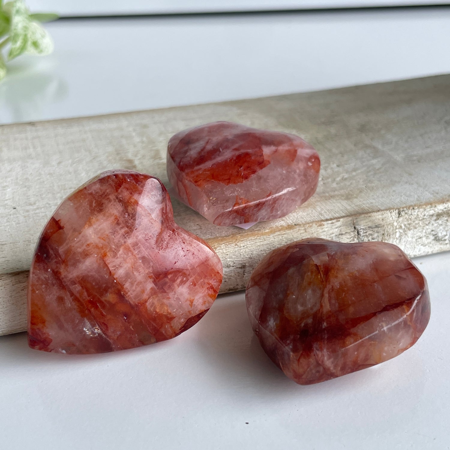 Fire Quartz Heart Small
