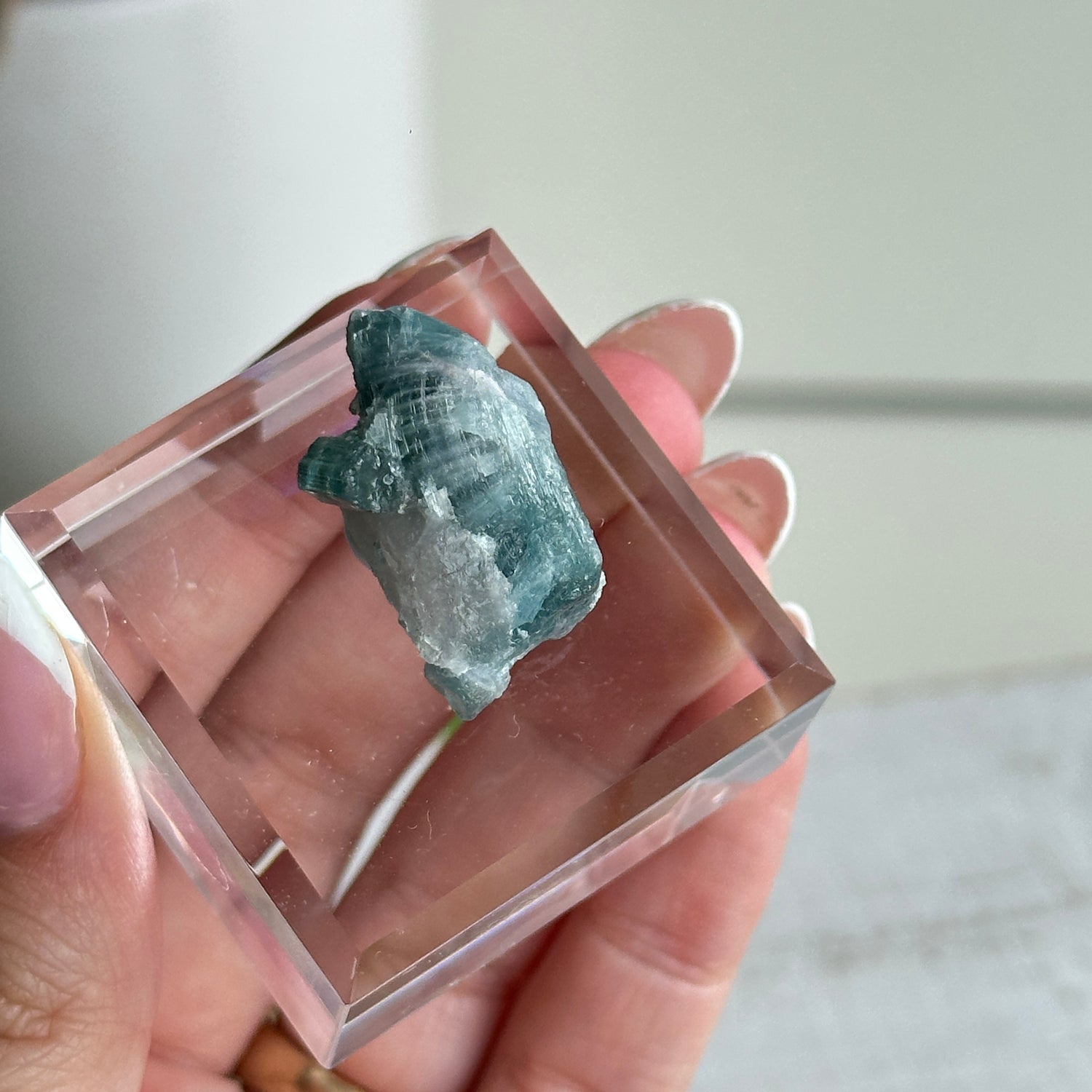 Blue Tourmaline Cluster 5.19g